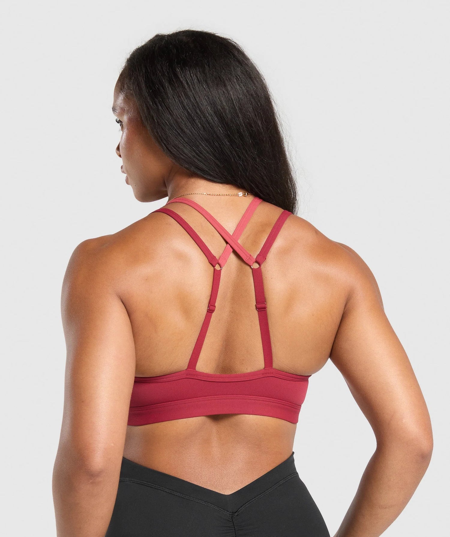 Double Up Sports Bra - Reps Red/Varsity Pink