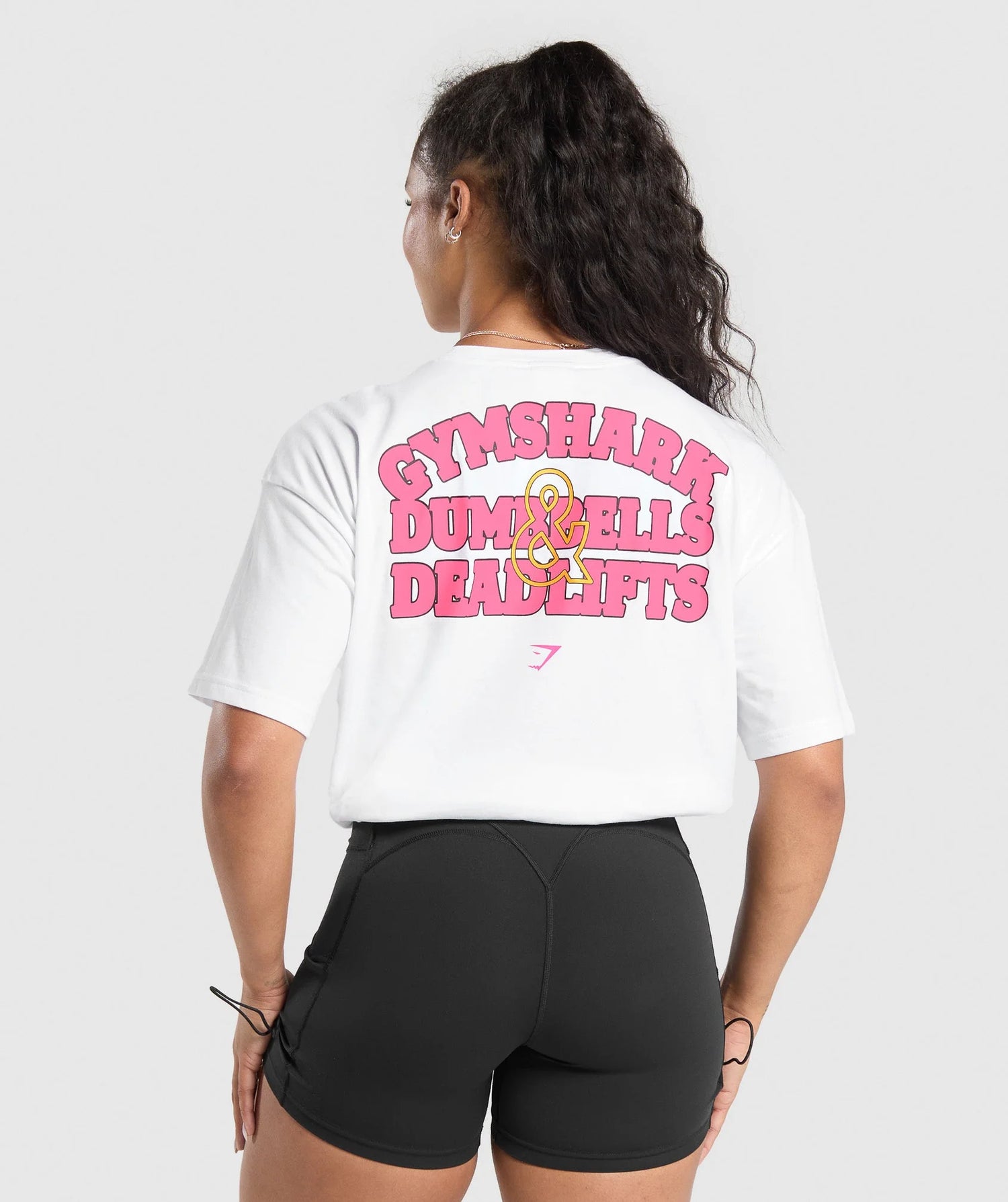 Dumbells & Deadlifts Oversized T-Shirt - White