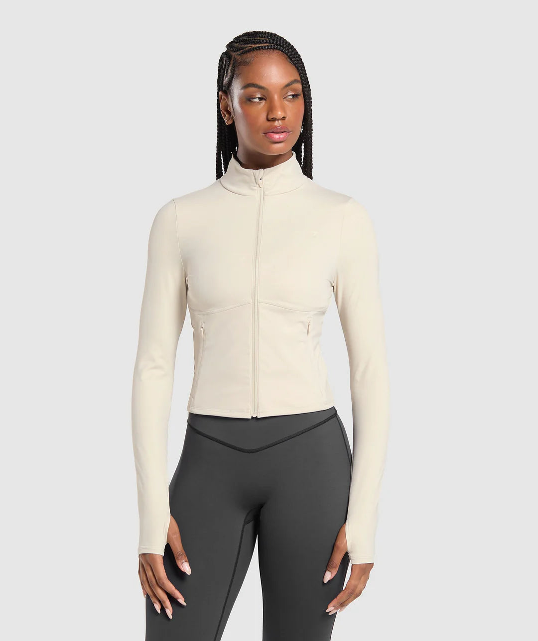Elevate Tracktop - Cream Beige