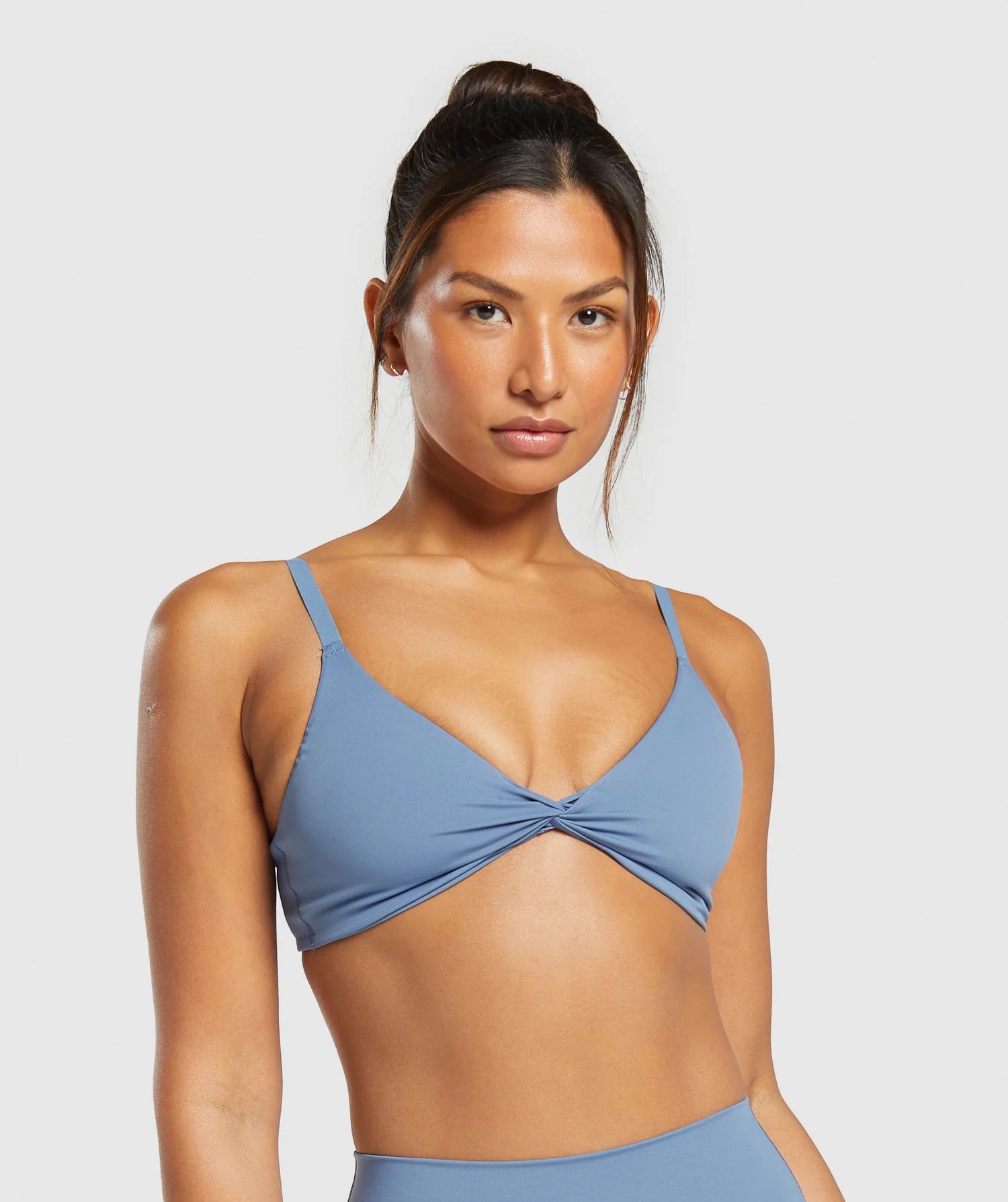 Elevate Twist Front Bralette - Blue