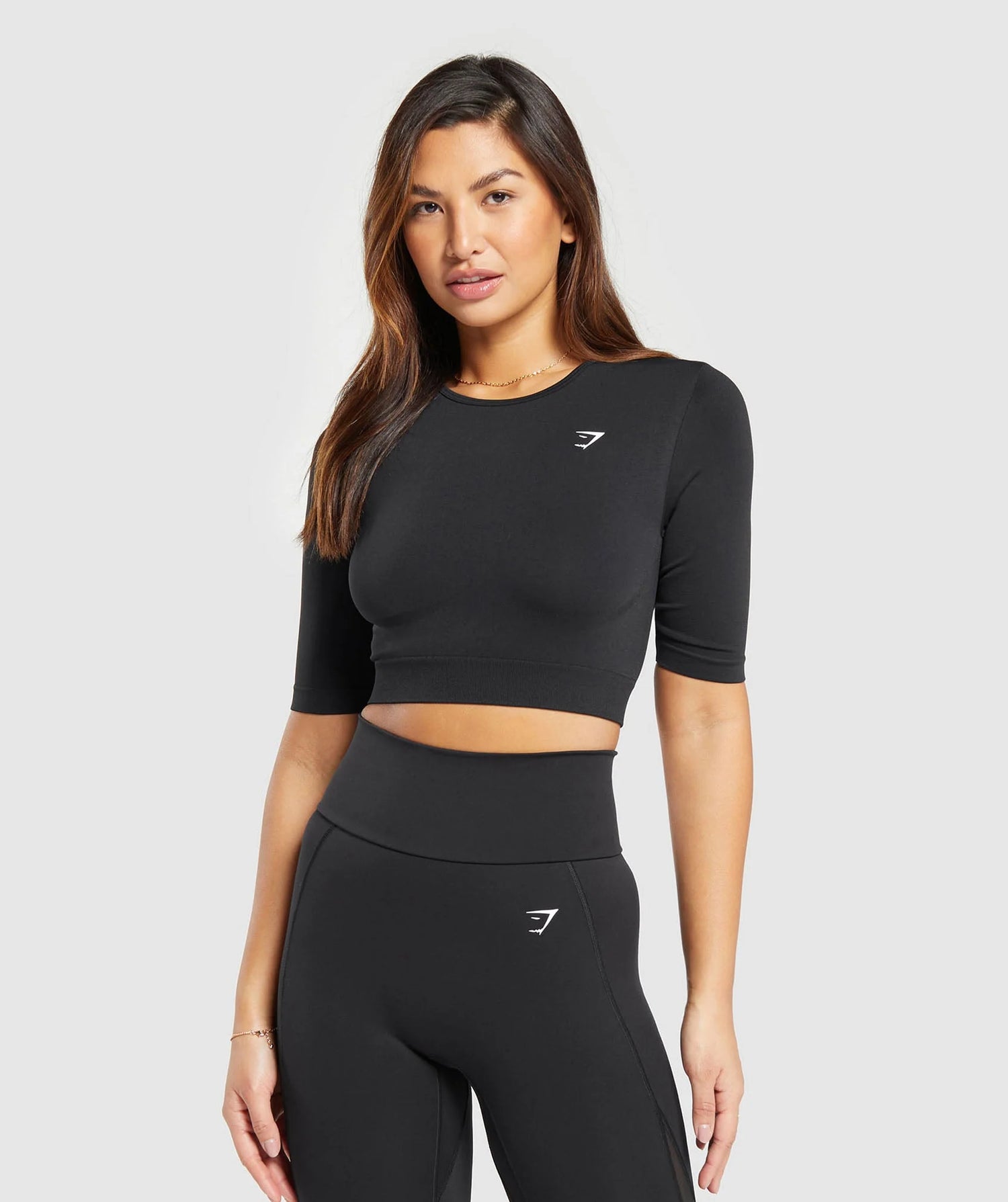 Everyday Seamless Crop Top - Black
