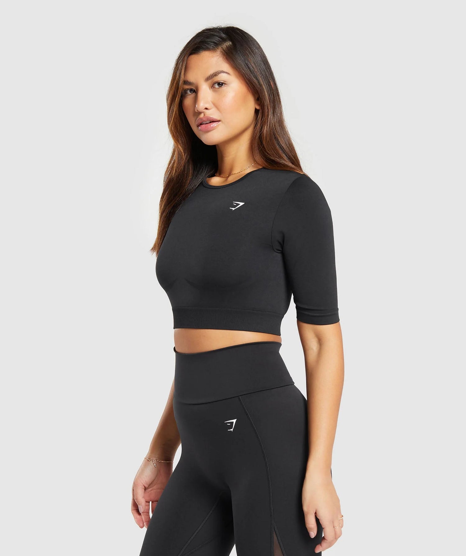 Everyday Seamless Crop Top - Black