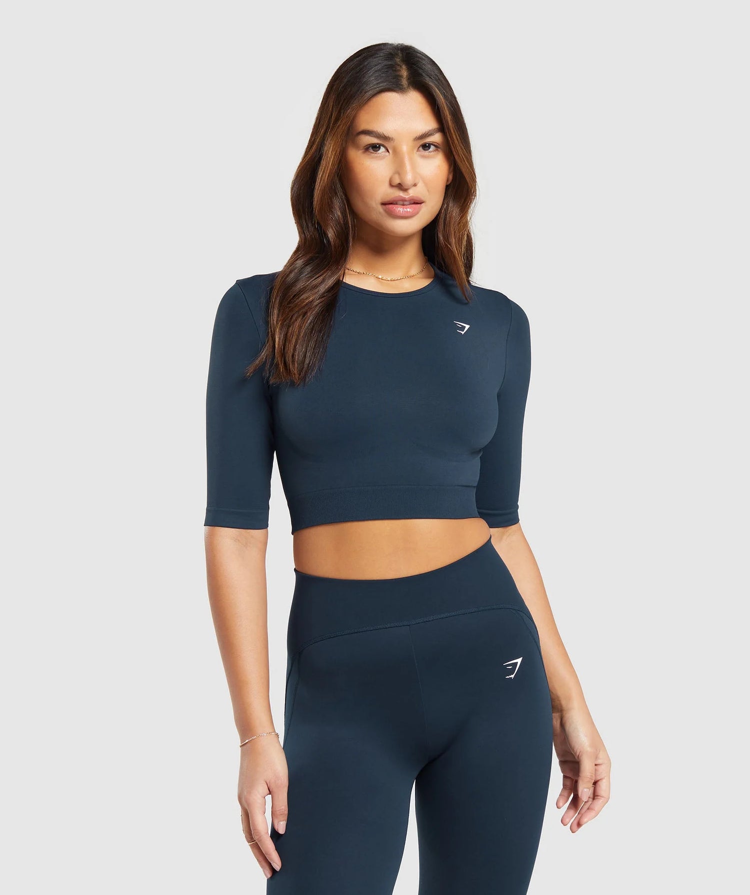 Everyday Seamless Crop Top - Blue