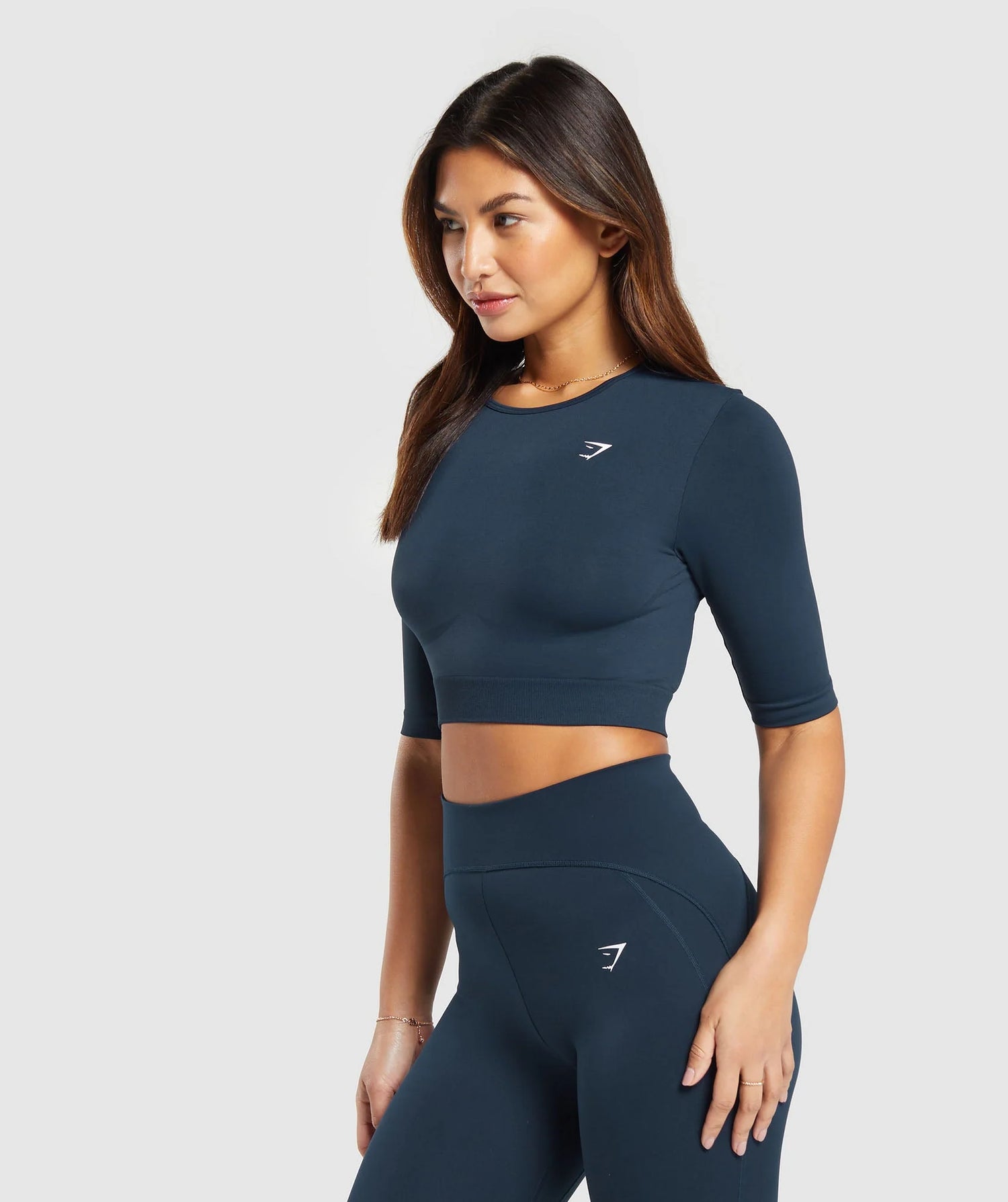Everyday Seamless Crop Top - Blue