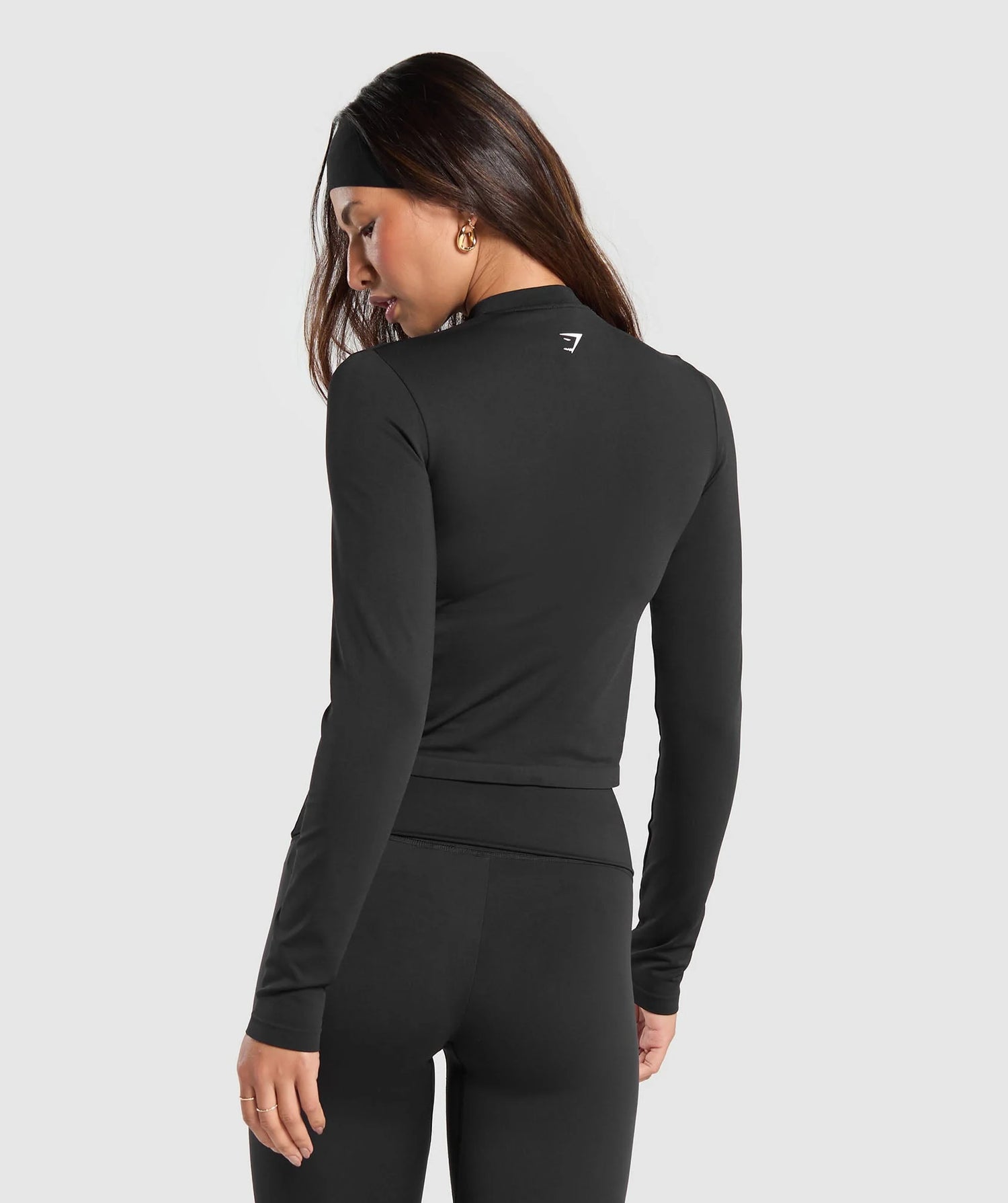 Everyday Seamless Zip Tracktop - Black