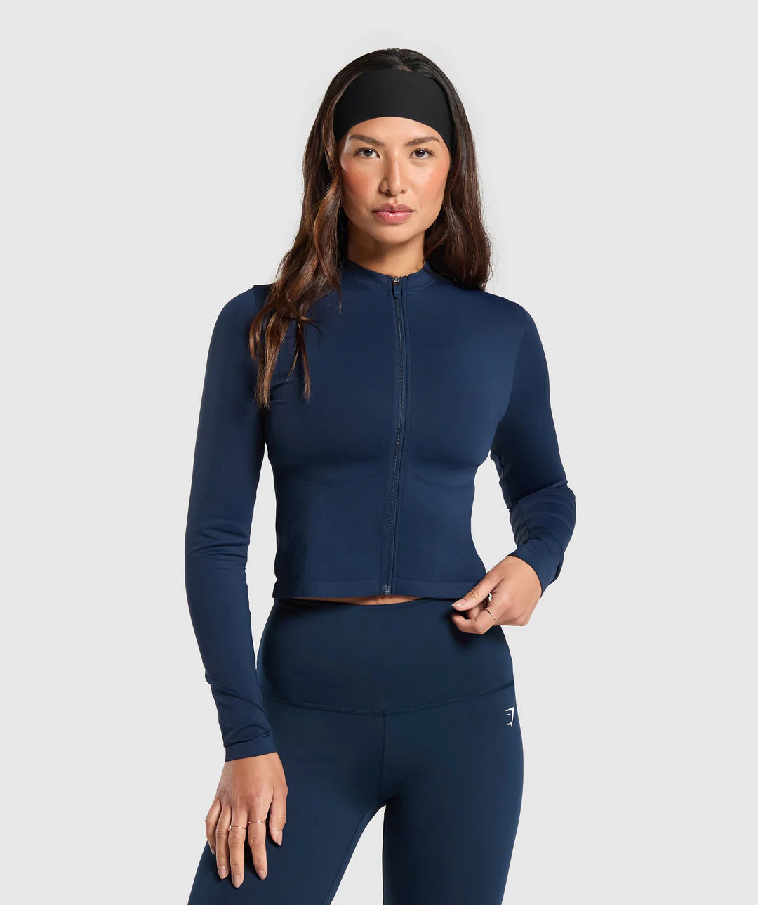 Everyday Seamless Zip Tracktop - Navy