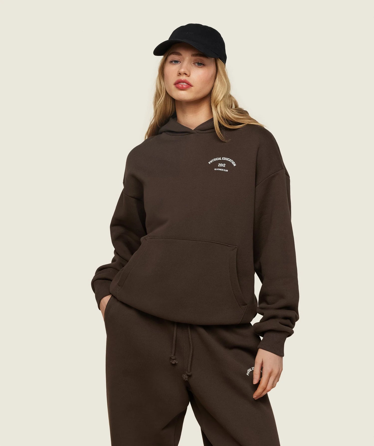Phys Ed Graphic Hoodie - Archive Brown