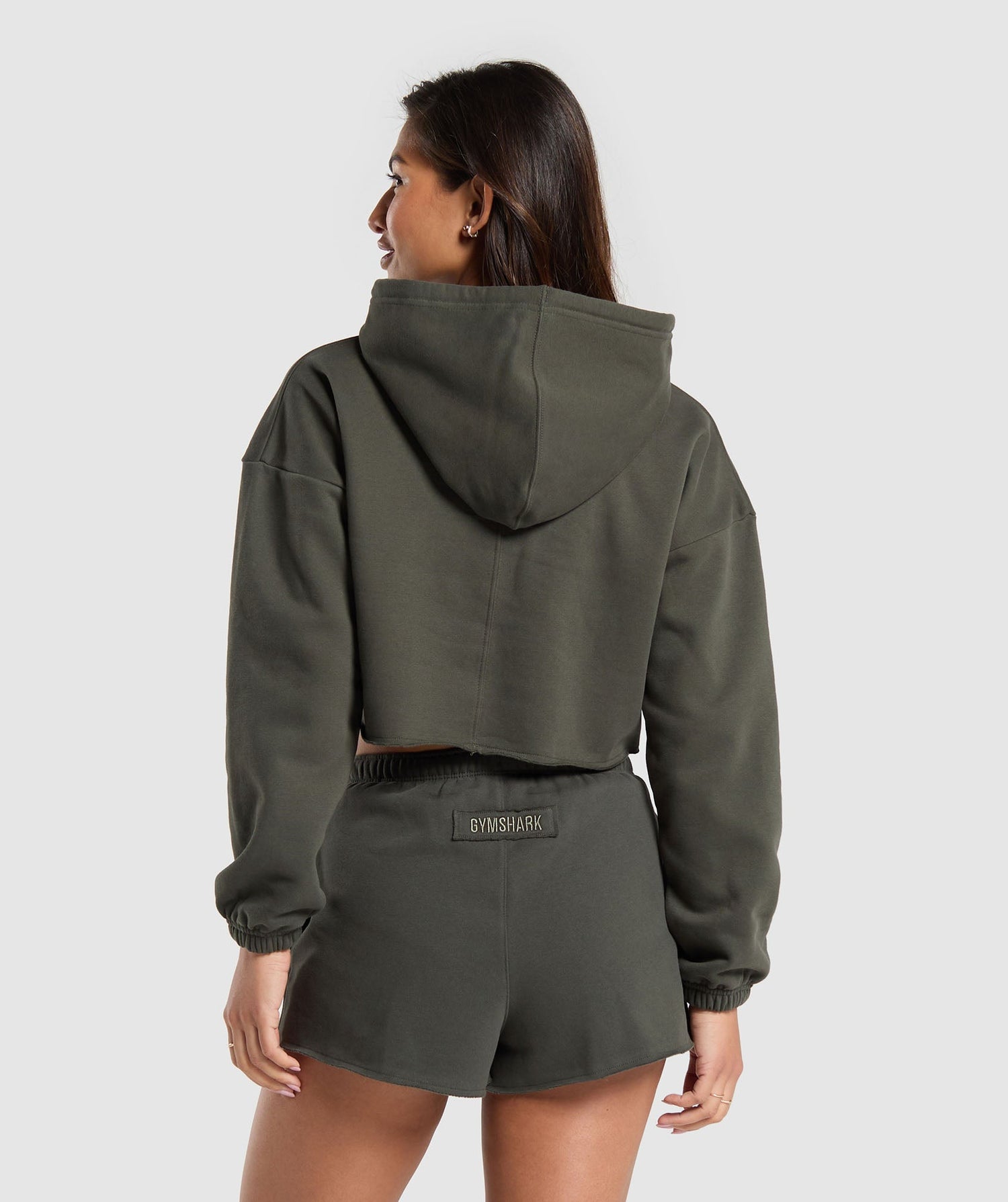 Fleece Crop Pullover - Green