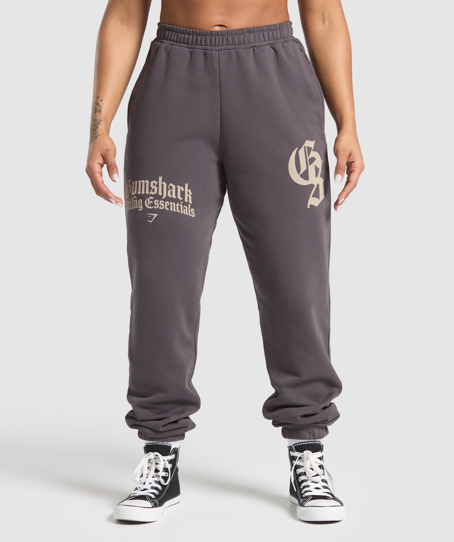 Lifting Essentials Oversized Joggers - Greyed Purple