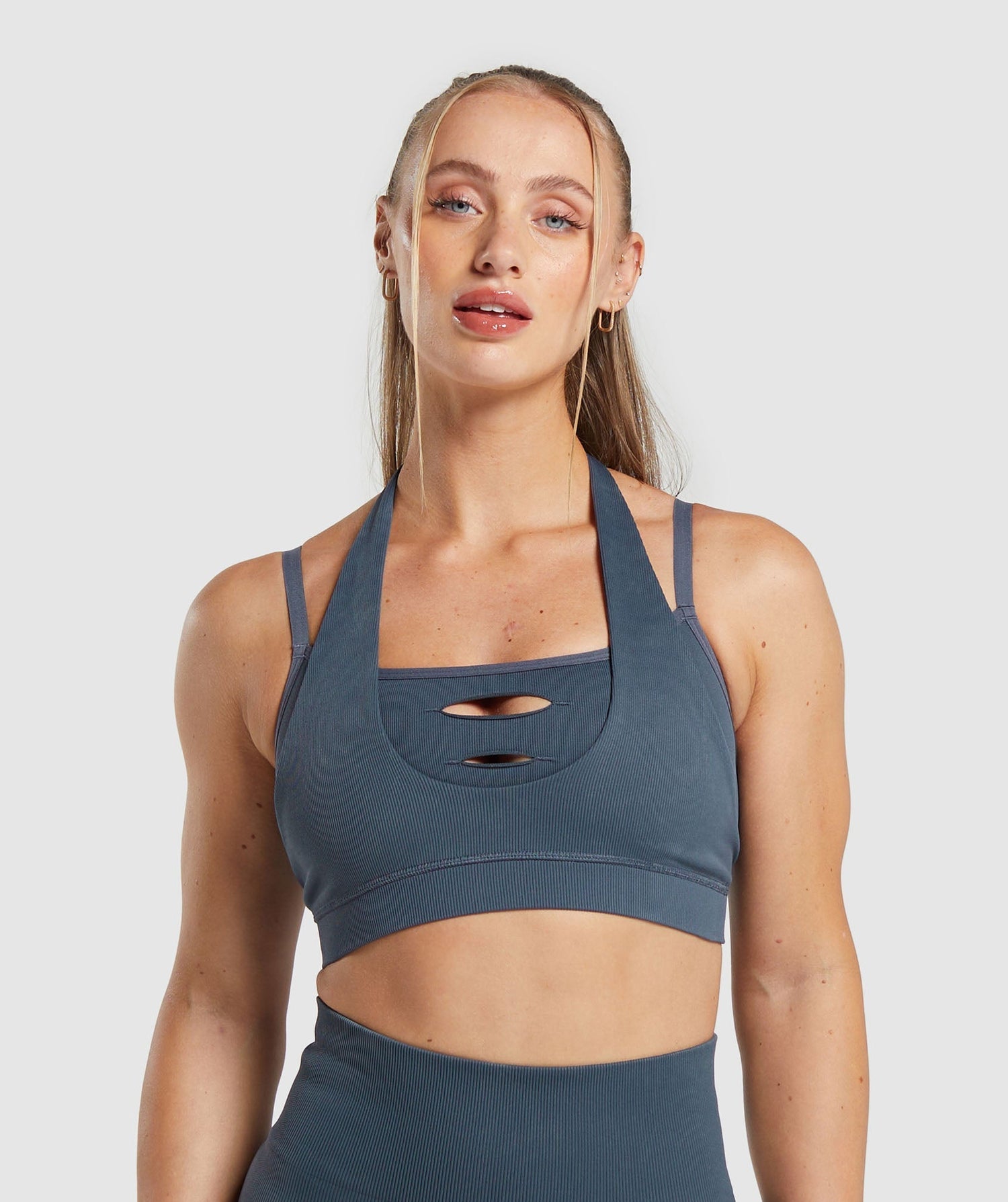 Gains Seamless Bralette - Titanium Blue