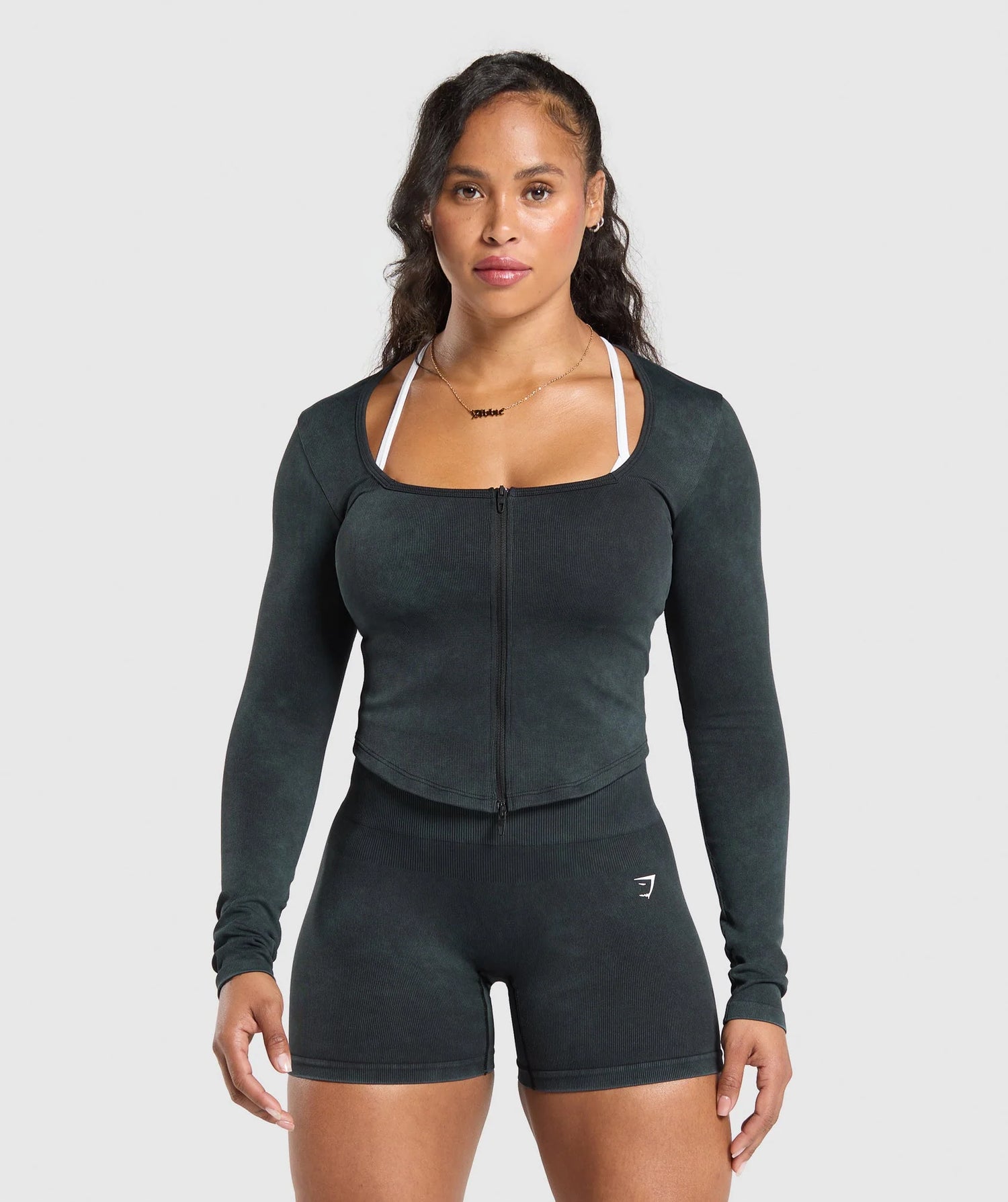Gains Seamless Zip Up - Black