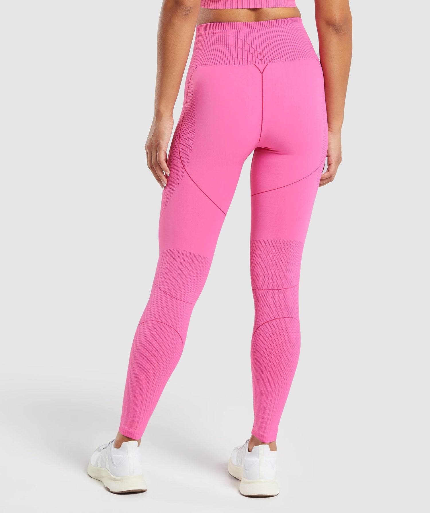Contour Heart Seamless Leggings - Fetch Pink/Punk Pink