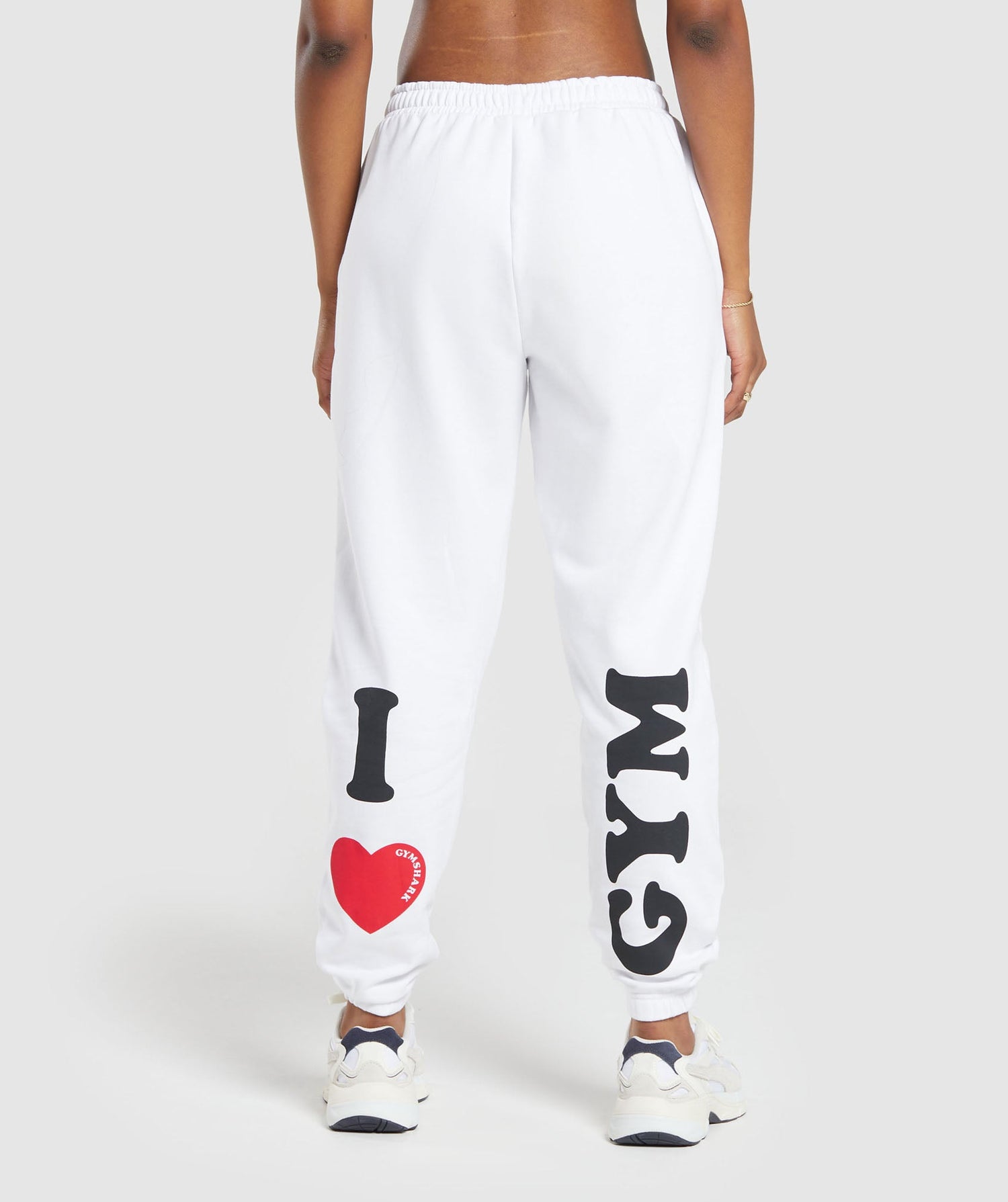 I Heart Gym Joggers - White