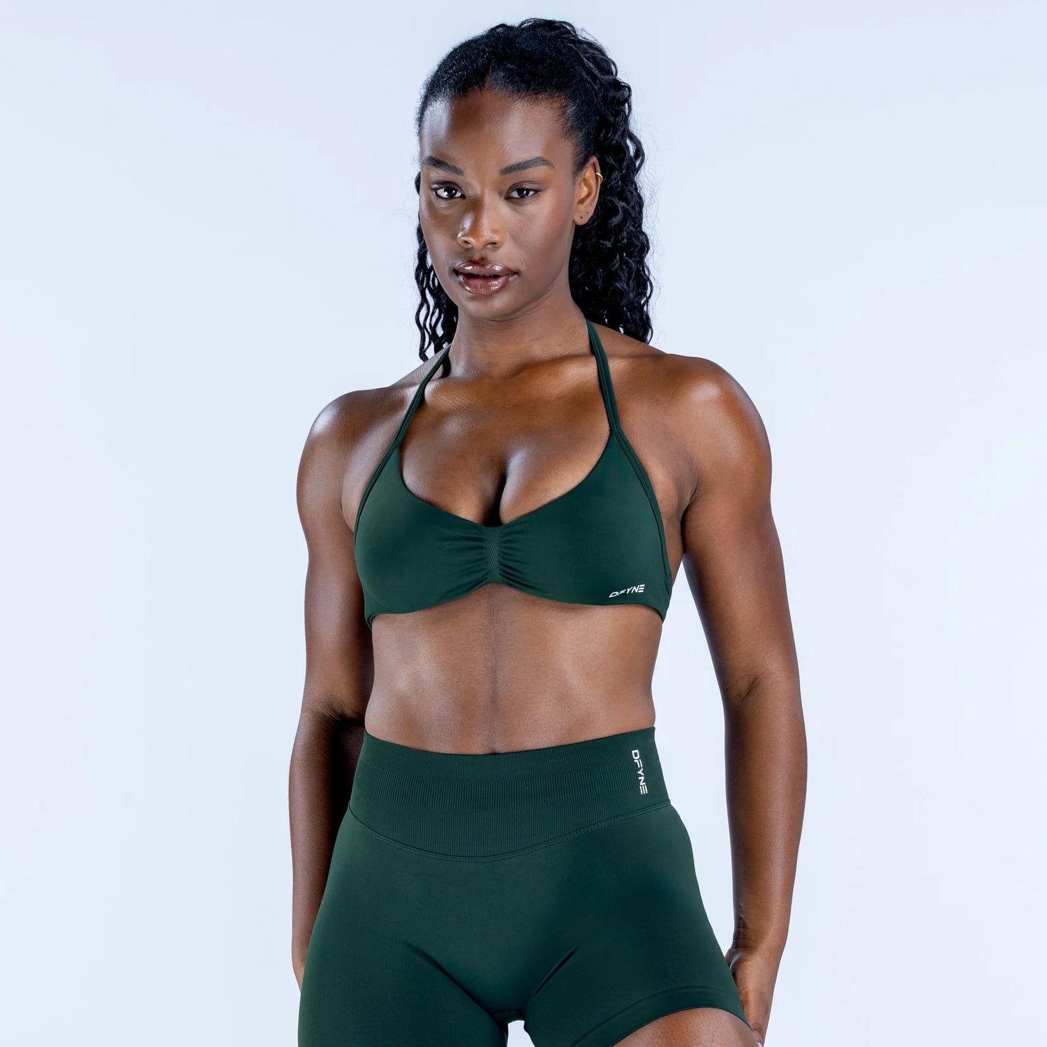 Impact Strappy Bra - Pine