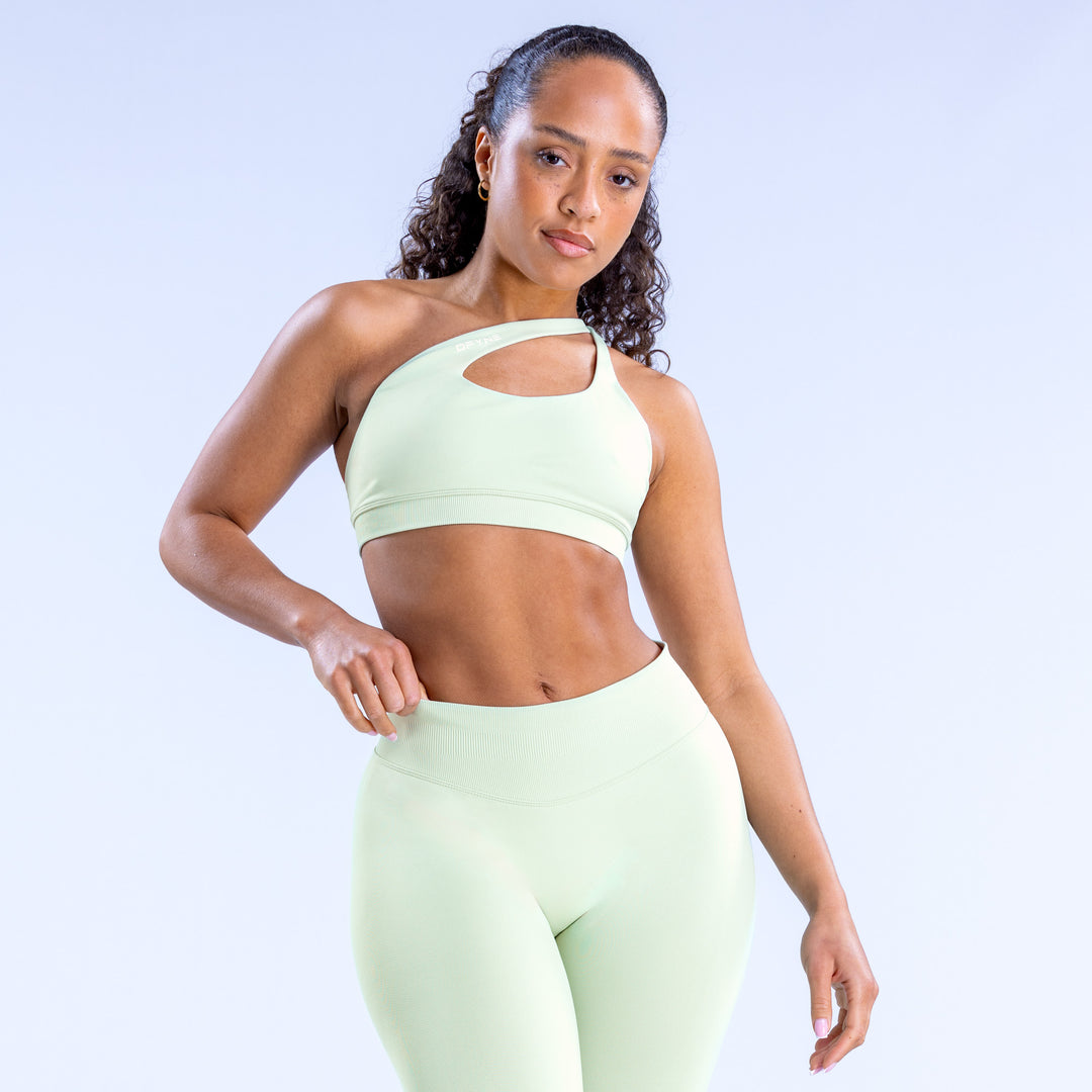 Impact Asymmetric Sports Bra - Palm Green