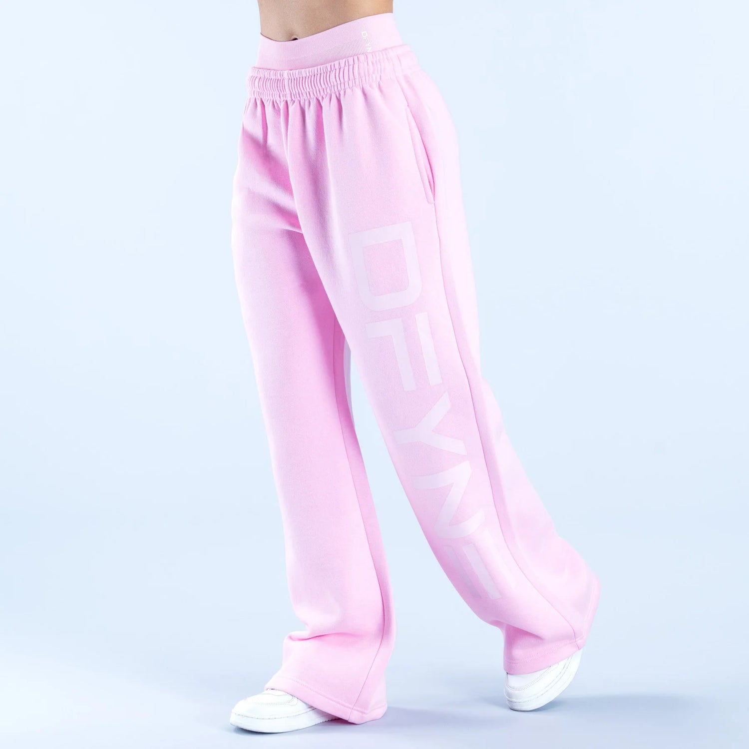 Signature Wide Leg Jogger - Light Rose Pink