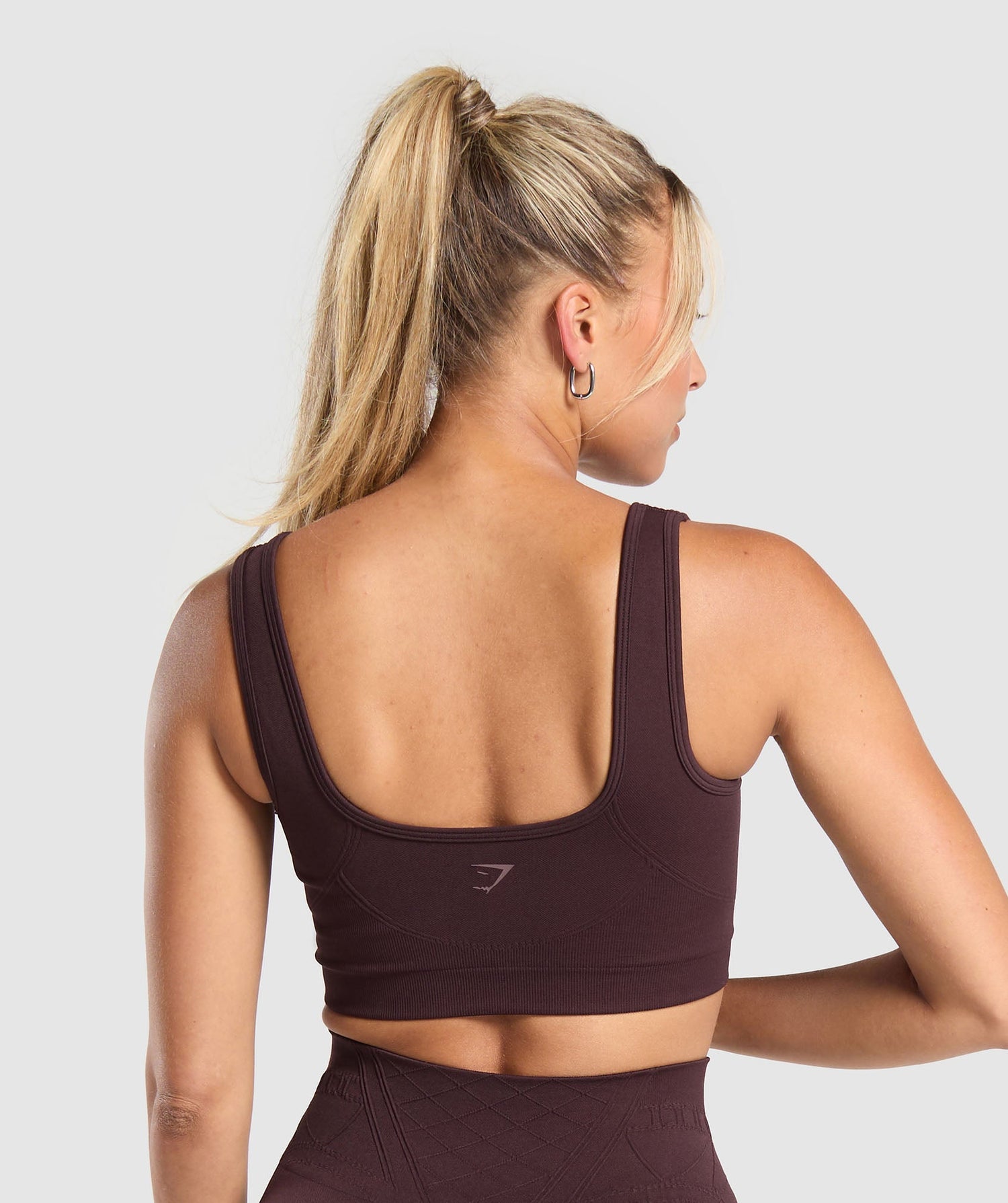 Corset Seamless Sports Bra - Burgundy Brown