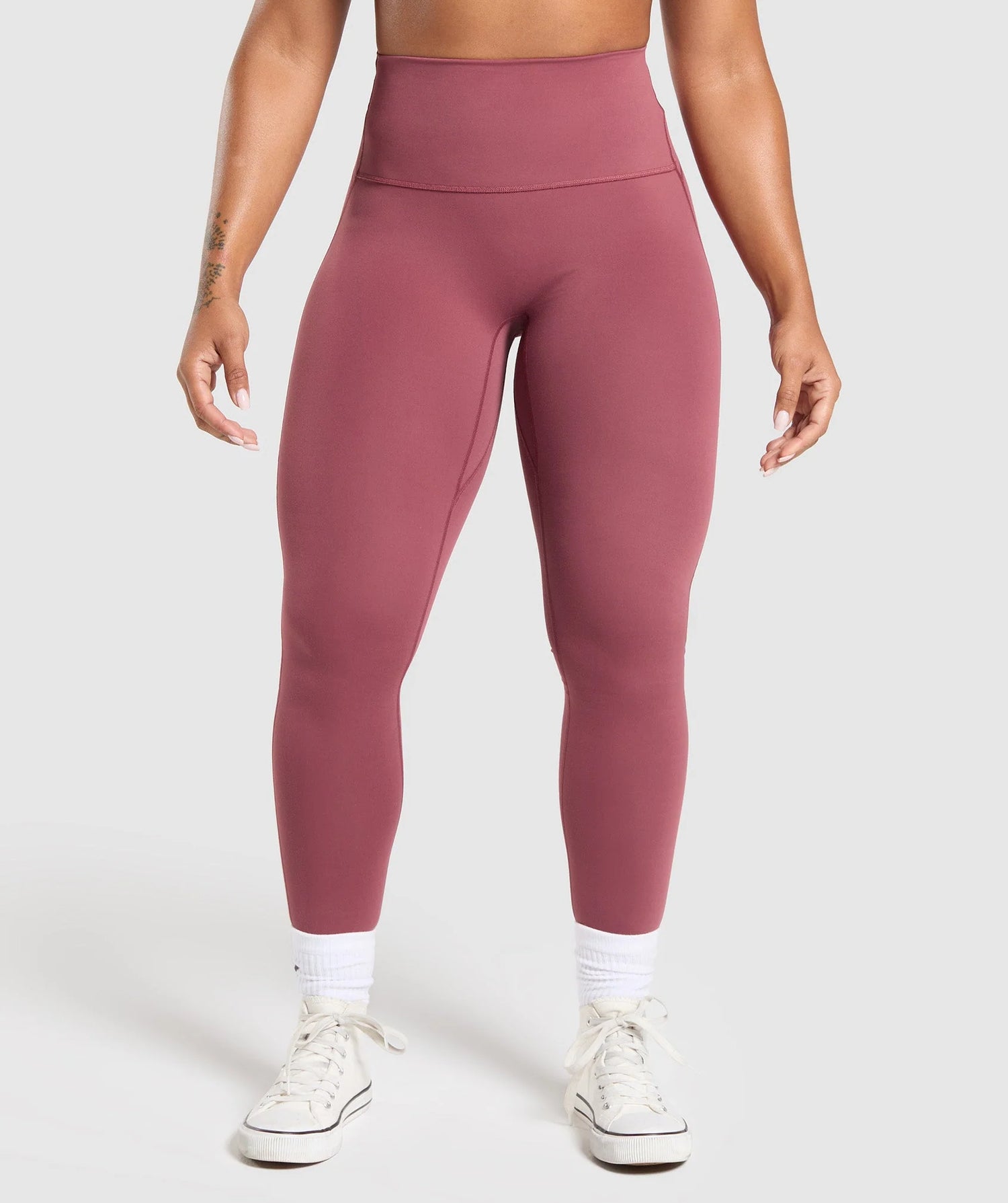 Legacy Logo Leggings - Washed Berry Pink