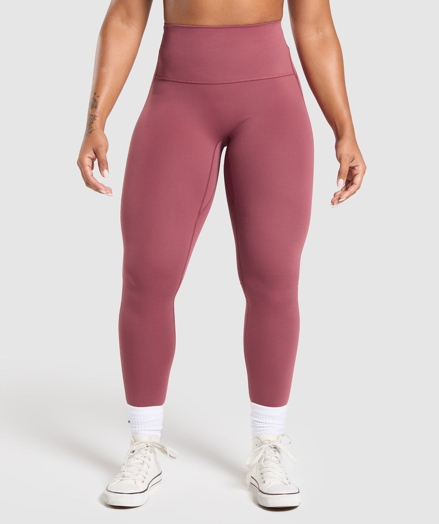 Legacy Logo Leggings - Washed Berry Pink
