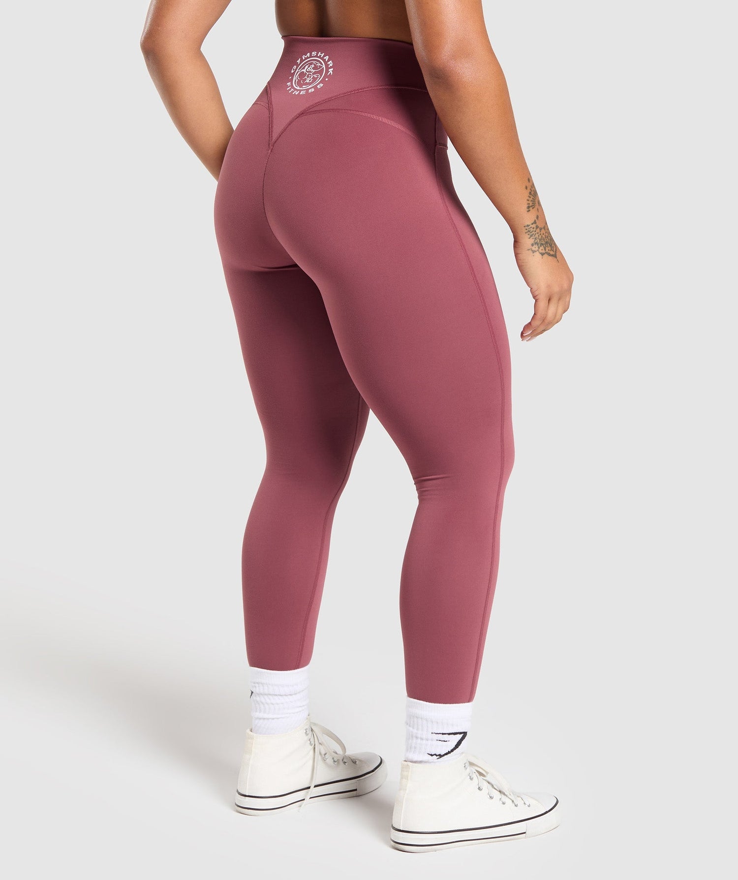 Legacy Logo Leggings - Washed Berry Pink