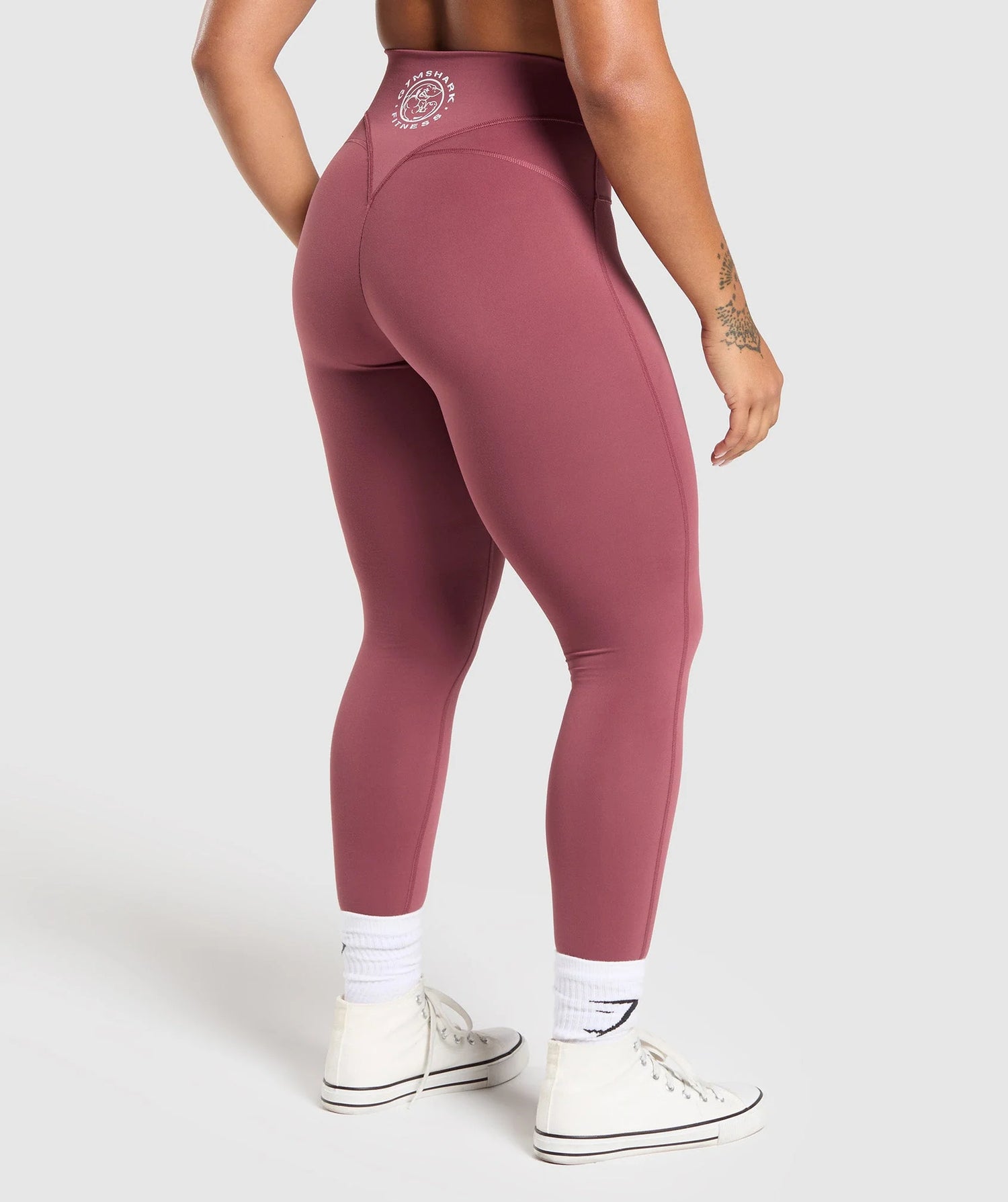 Legacy Logo Leggings - Washed Berry Pink