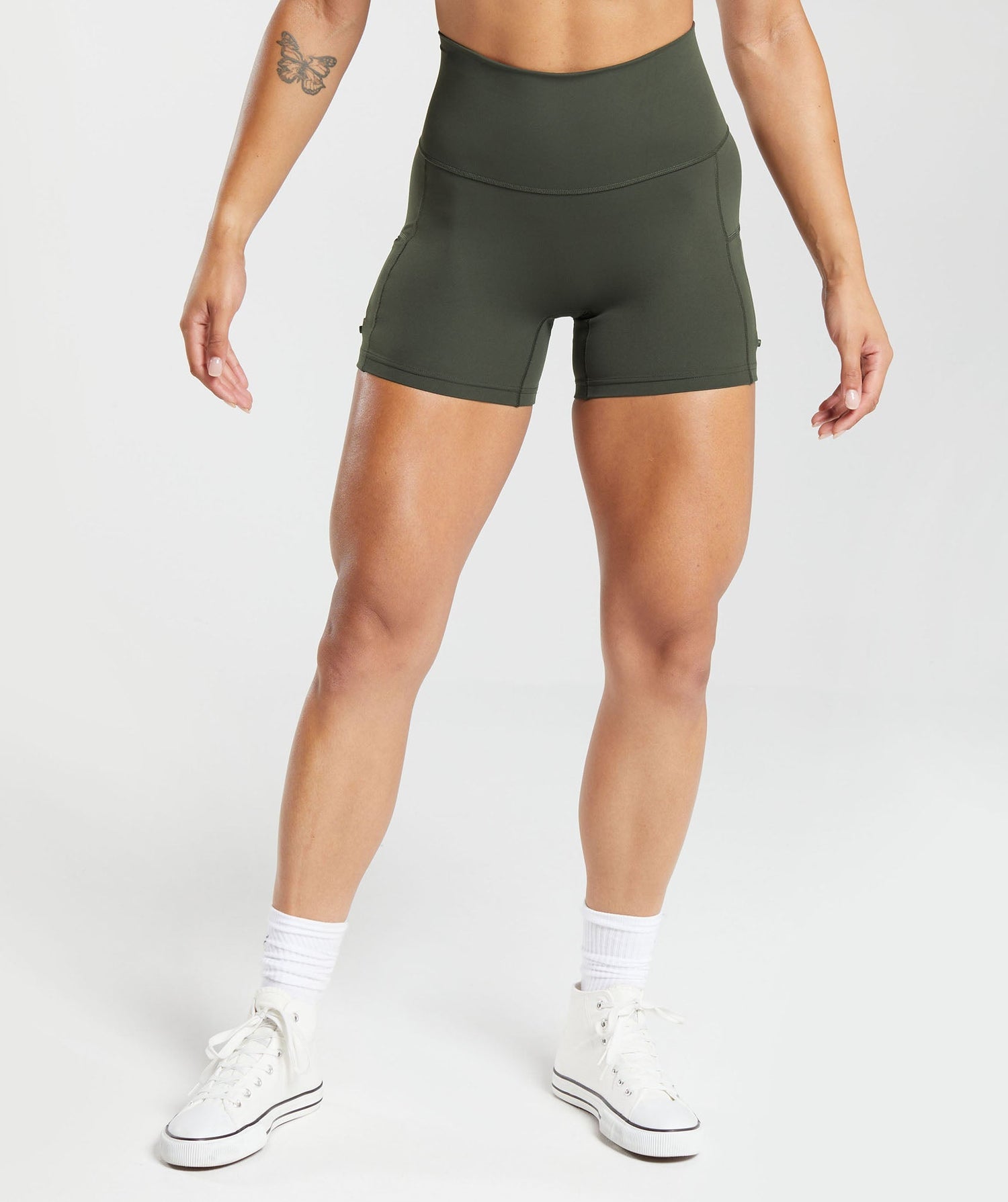 Legacy Tight Shorts - Deep Olive Green