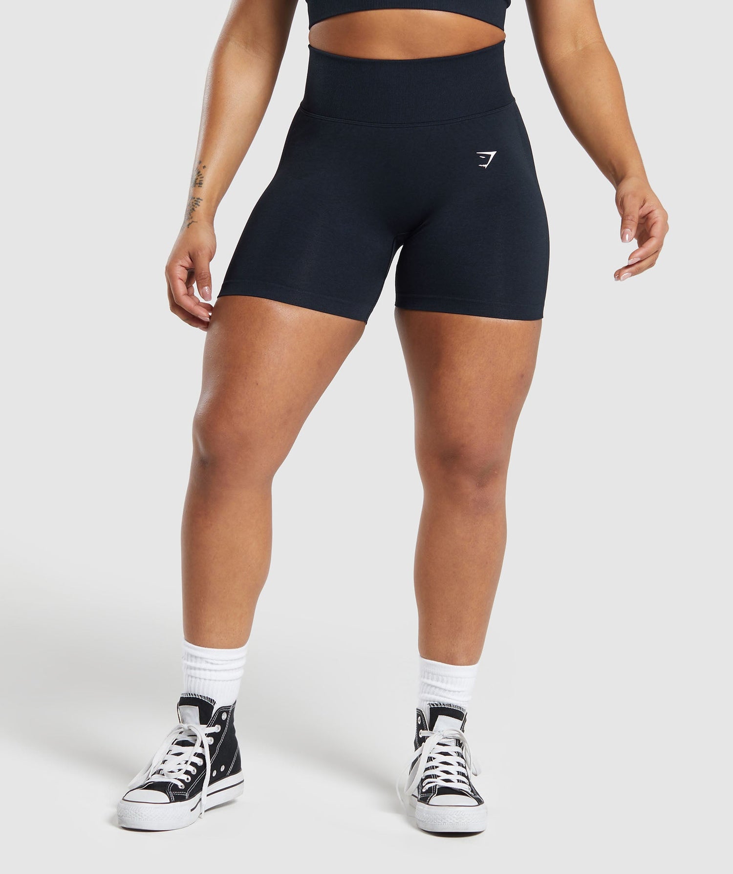 Lift Seamless Shorts - Midnight Blue/Black Marl