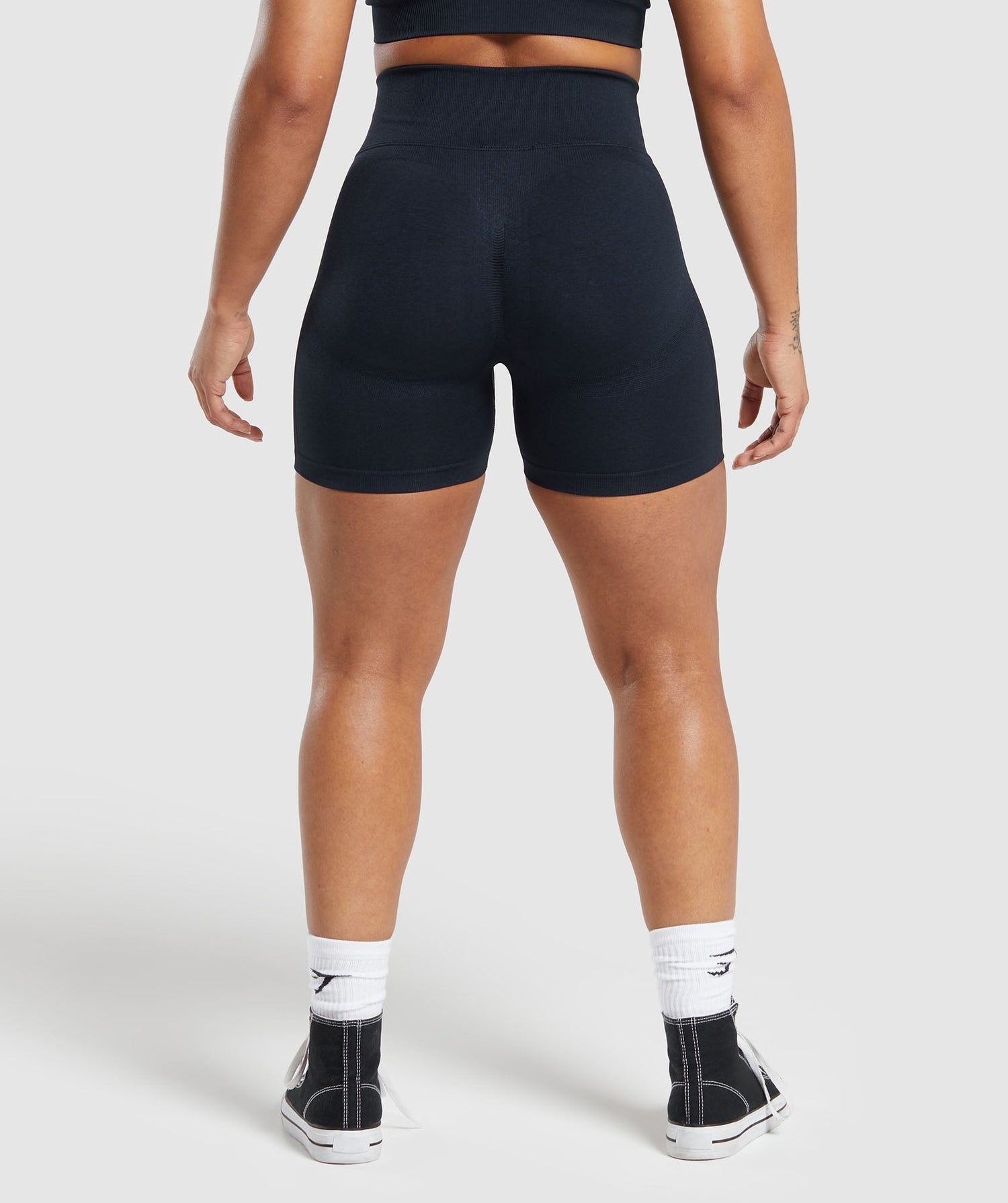 Lift Seamless Shorts - Midnight Blue/Black Marl