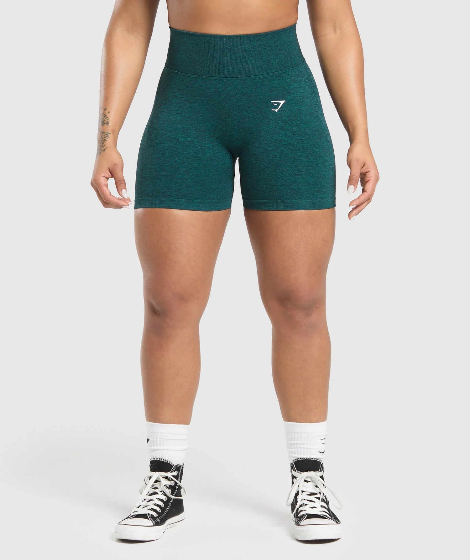 Lift Seamless Shorts - Functional Teal/Black Marl