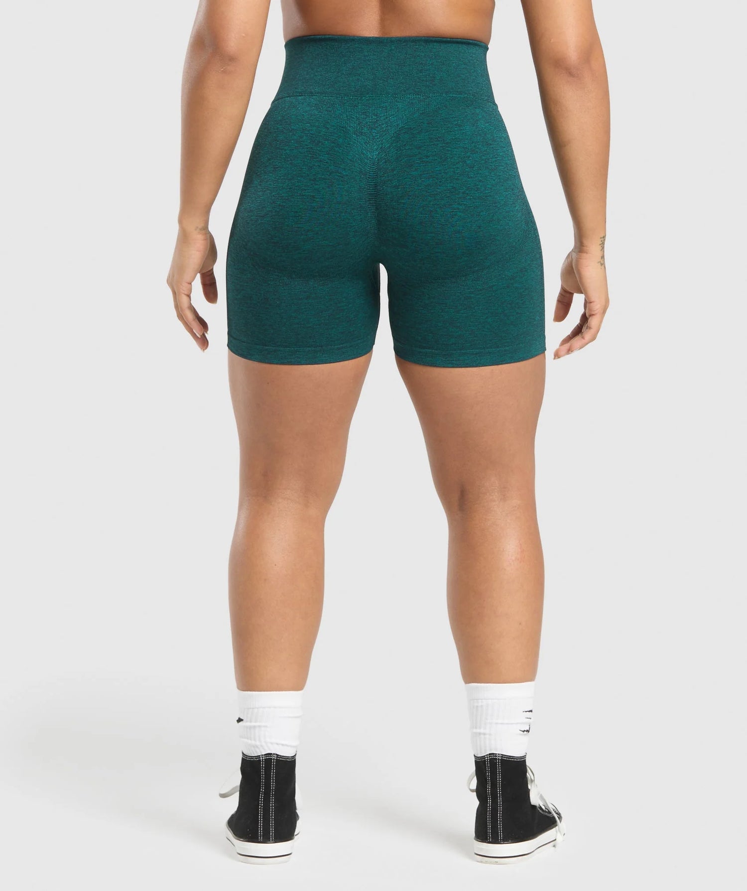 Lift Seamless Shorts - Functional Teal/Black Marl