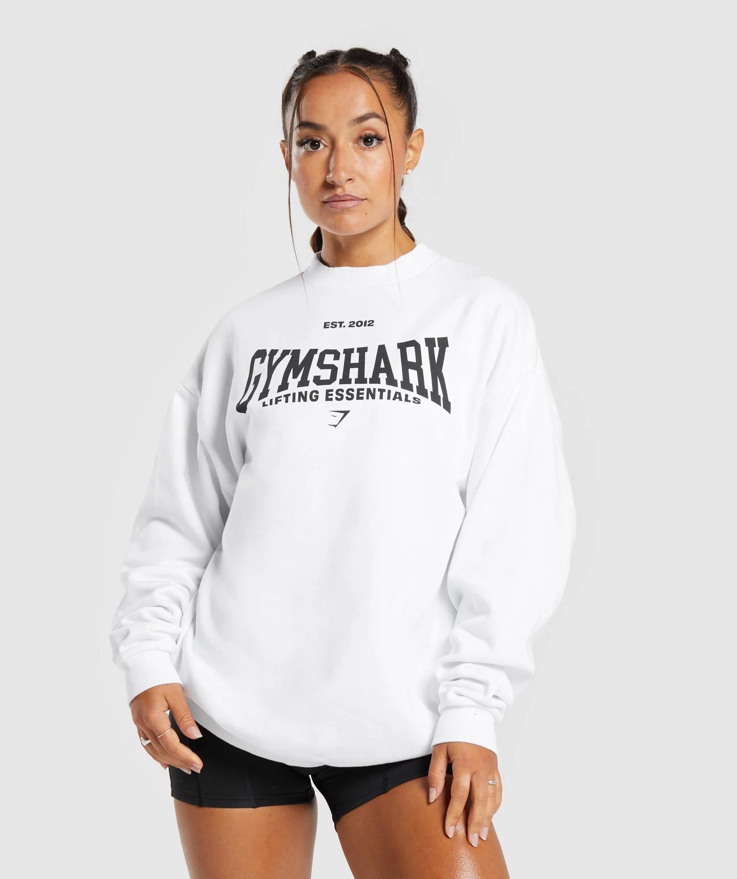 Lifting Essentials Oversized Sweatshirt - White