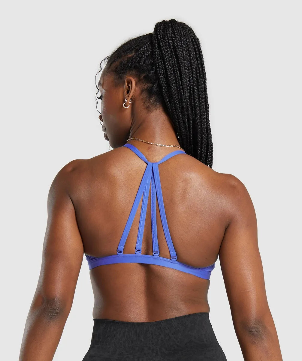 Minimal Sports Bra - Iris Blue