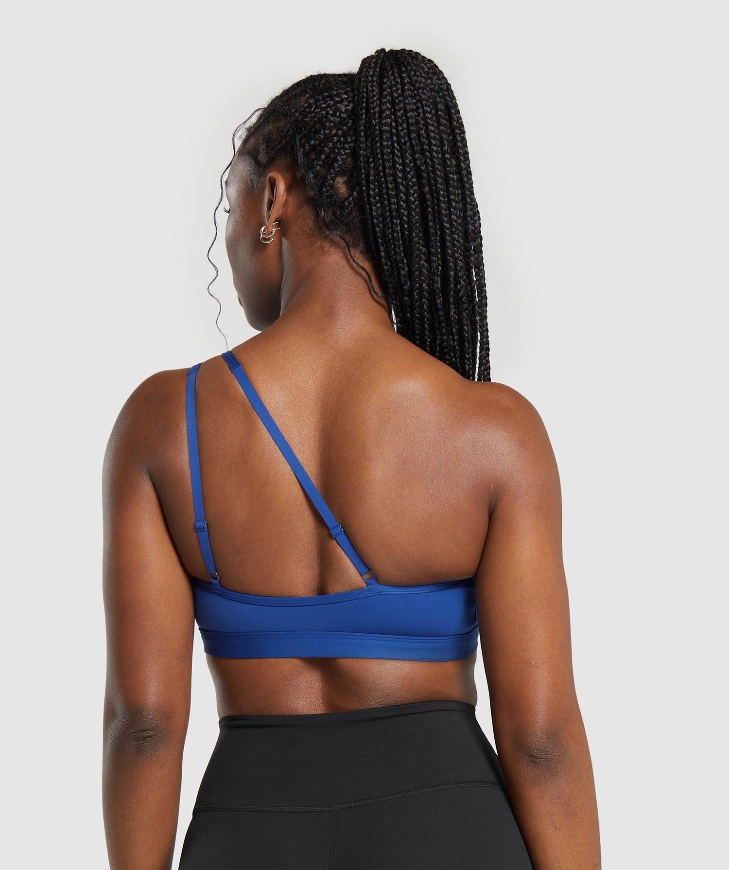 One Shoulder Sports Bra - Wave Blue