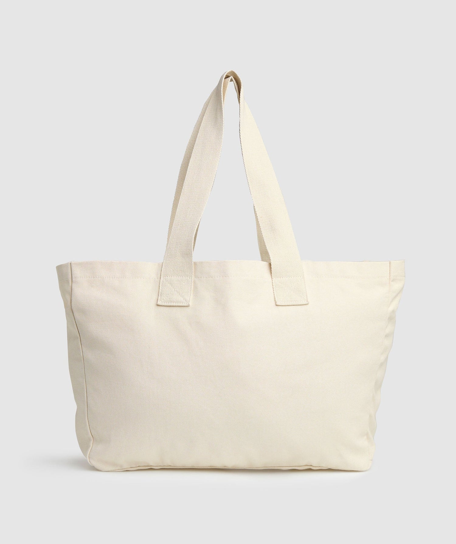 Oversized Canvas Tote - Ecru White