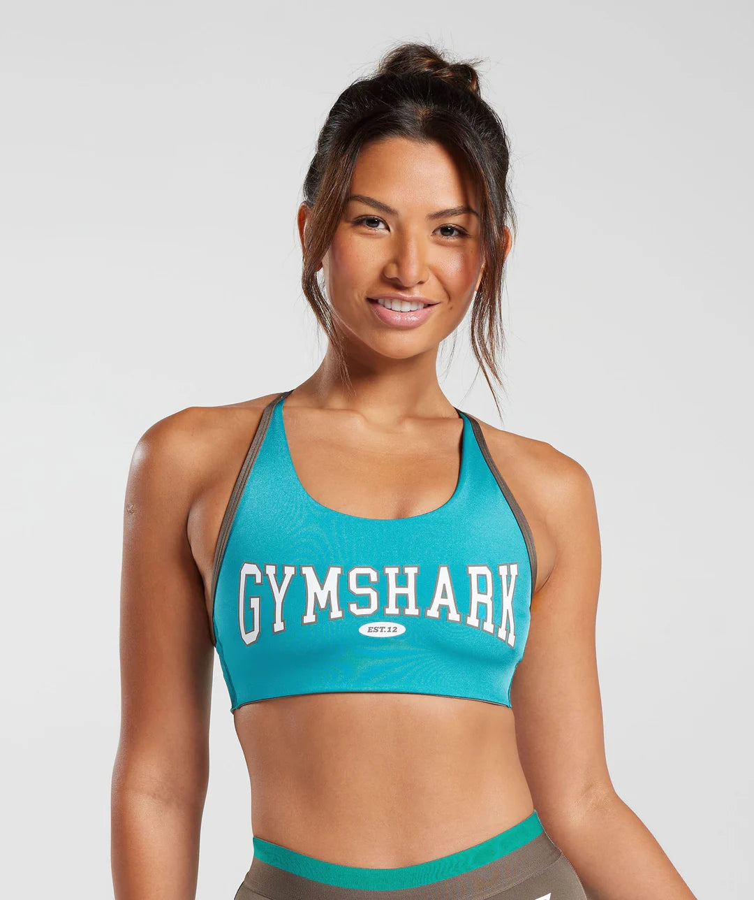 Retro Club Sports Bra - Camo Blue