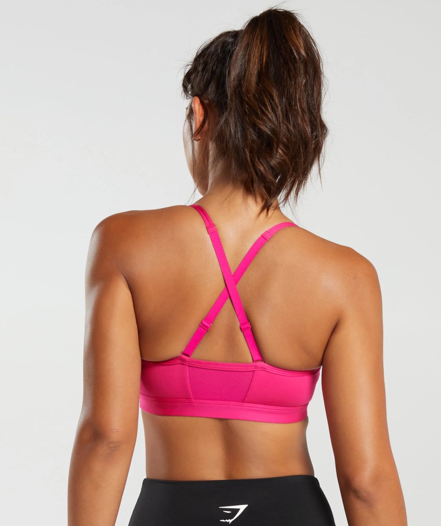 Ruched Sports Bra - Bold Magenta