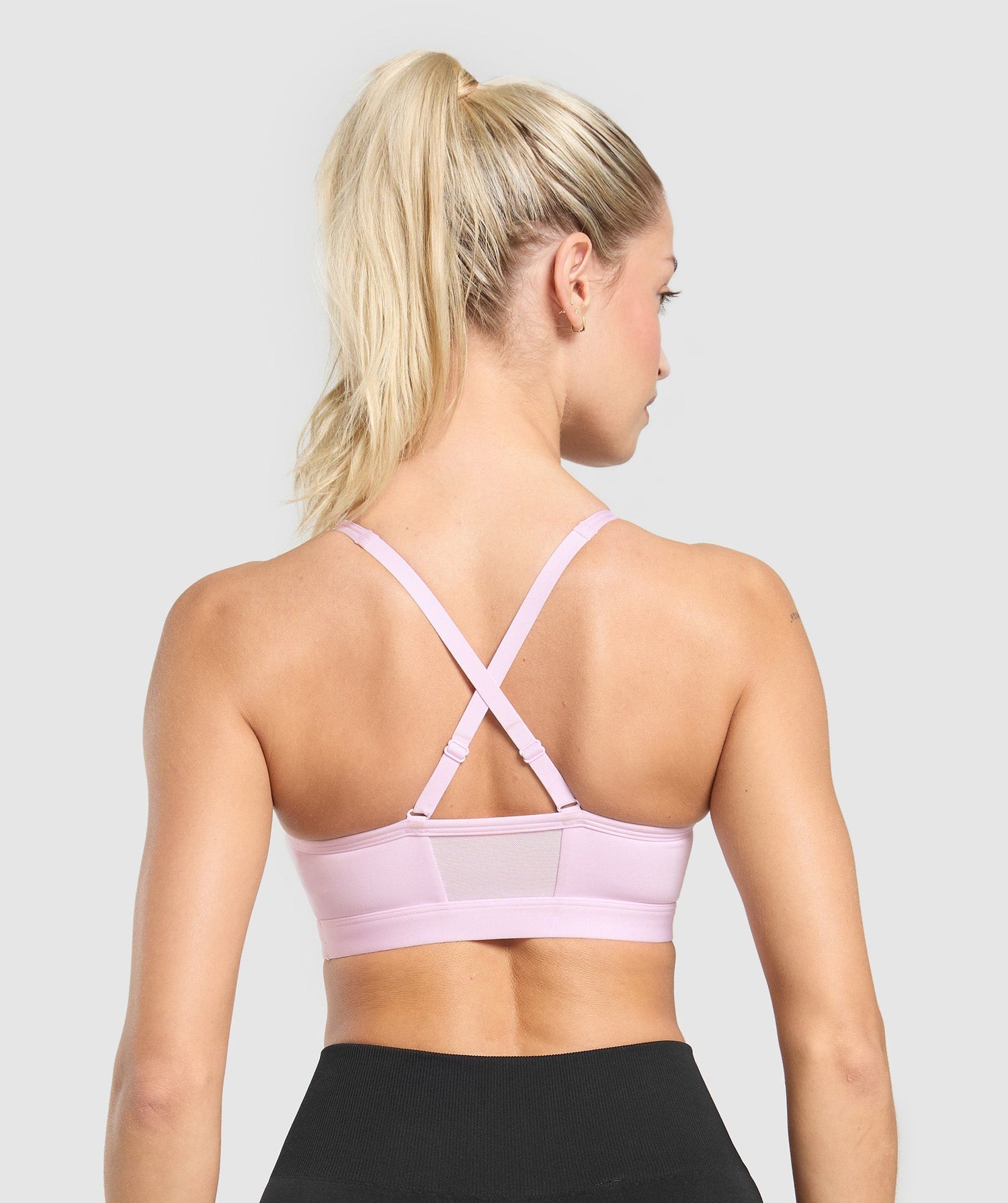 Ruched Sports Bra - Ice Pink