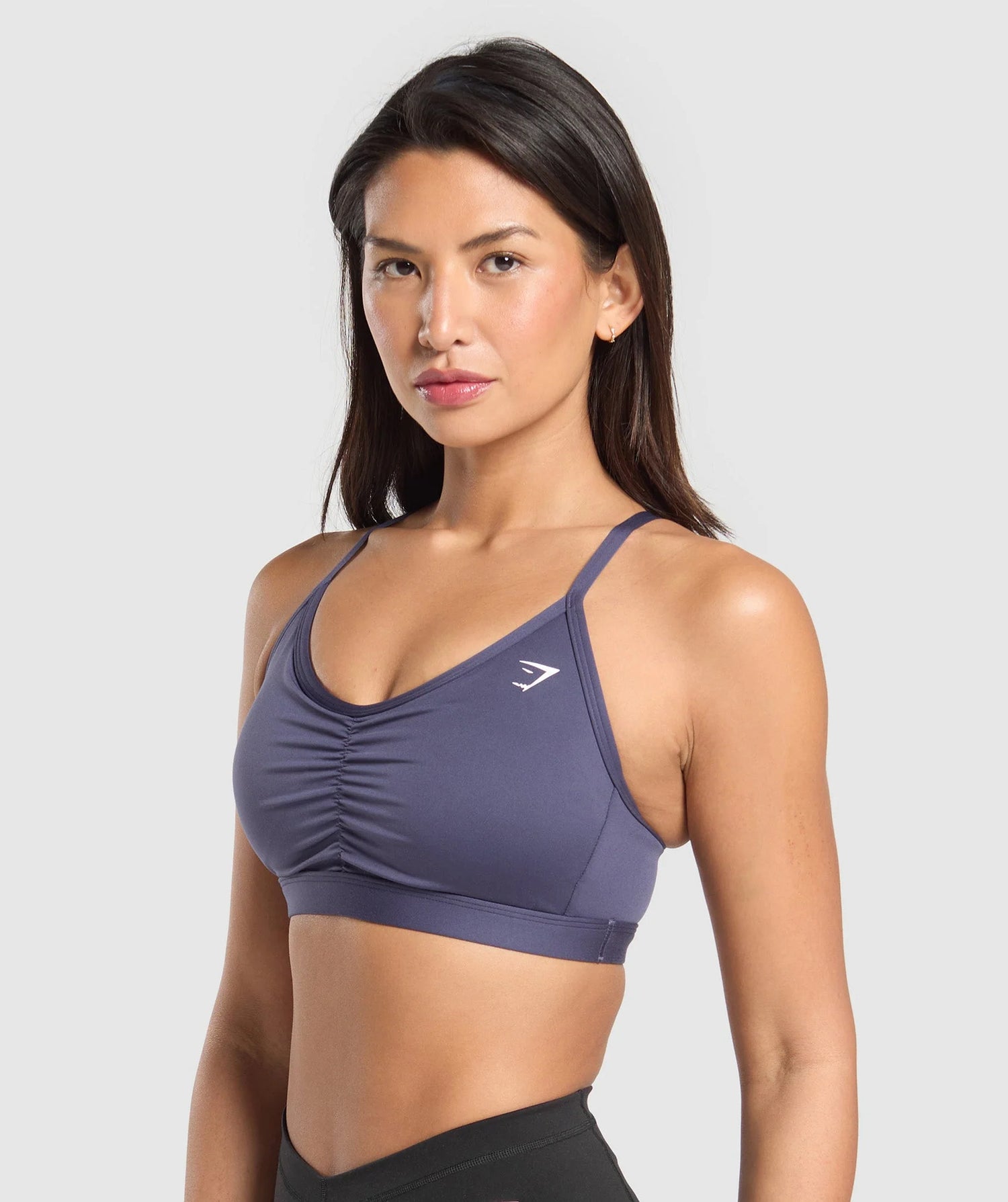 Ruched Sports Bra - Weighted Purple