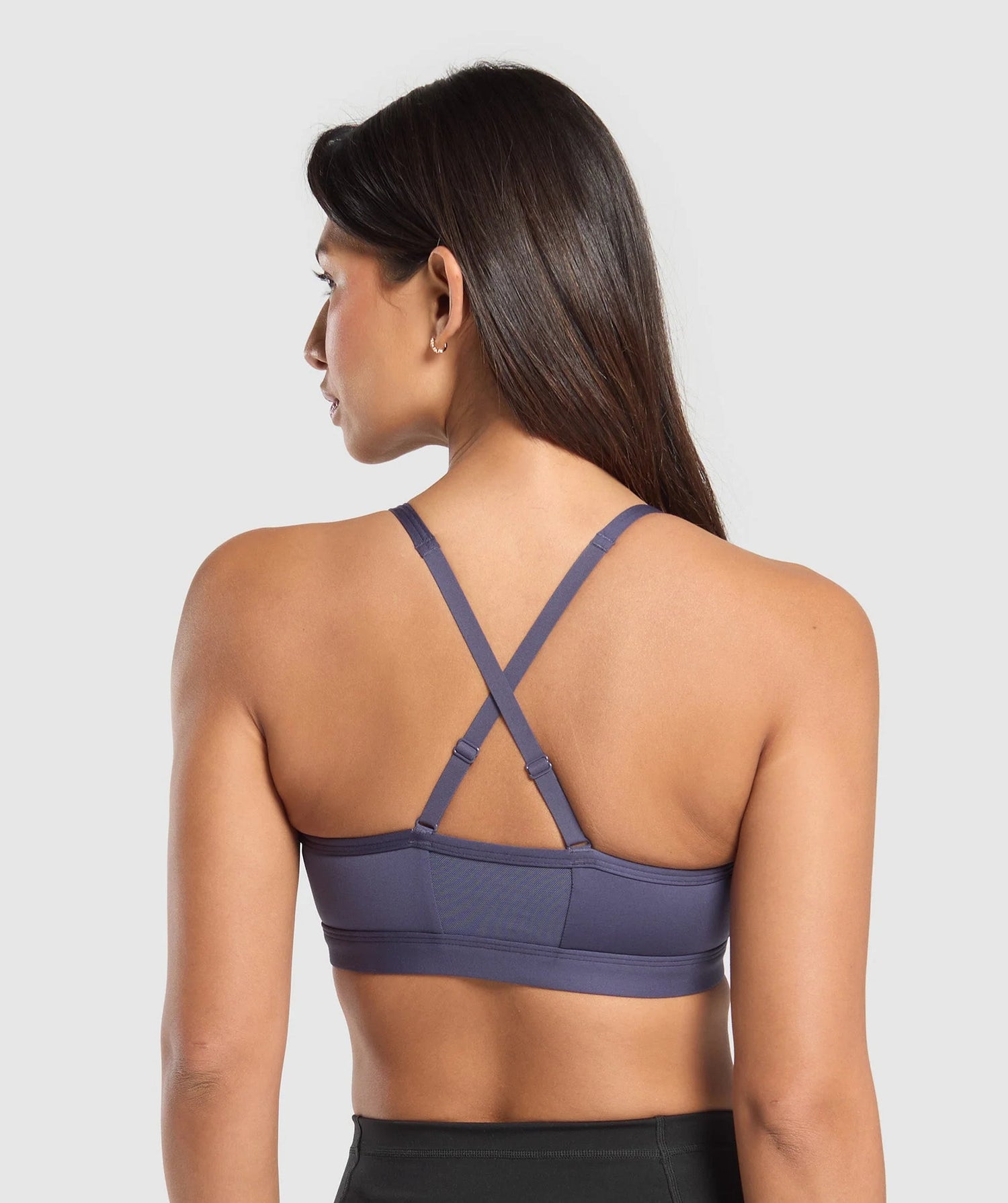 Ruched Sports Bra - Weighted Purple