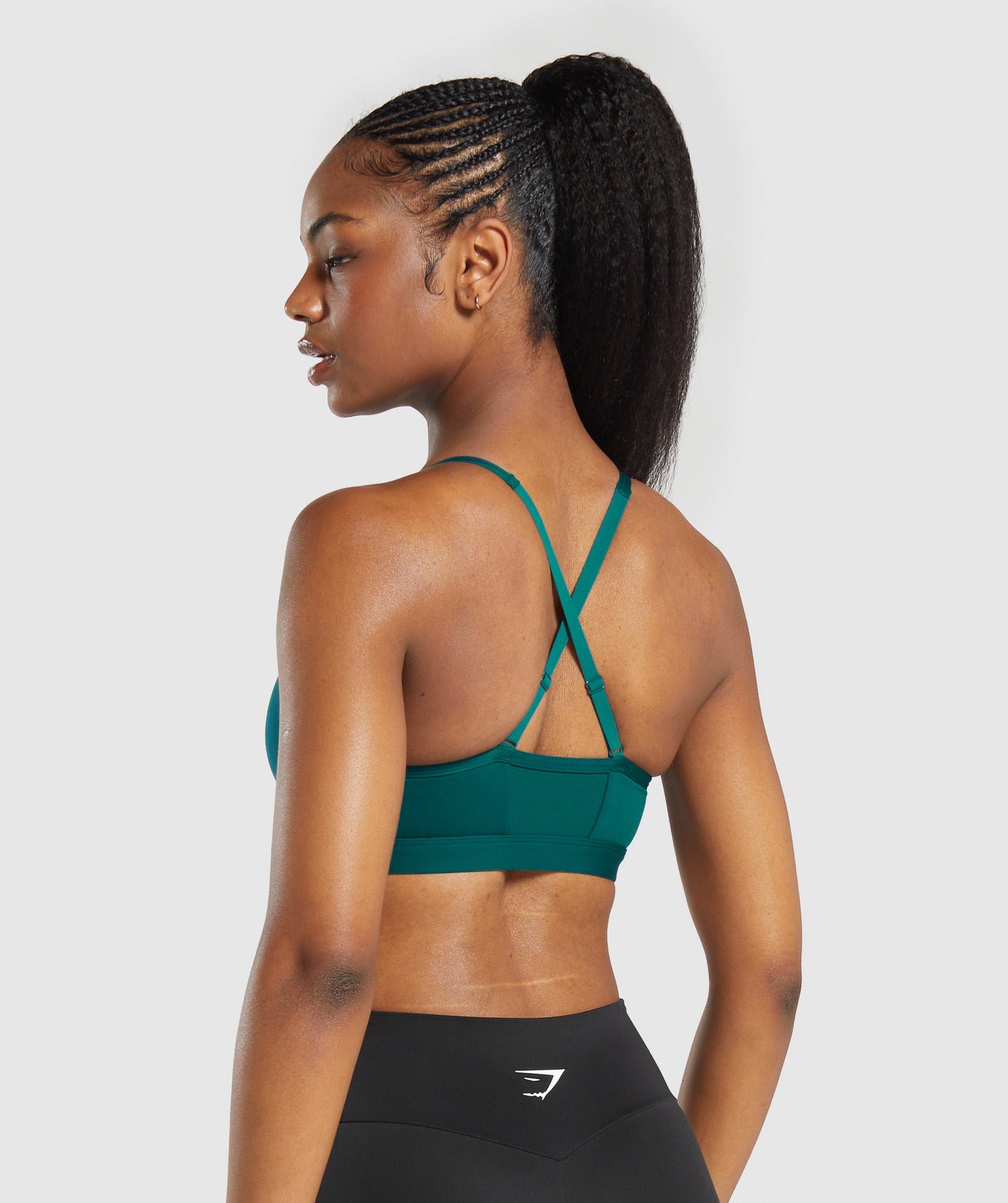 Ruched Sports Bra - Motivate Teal