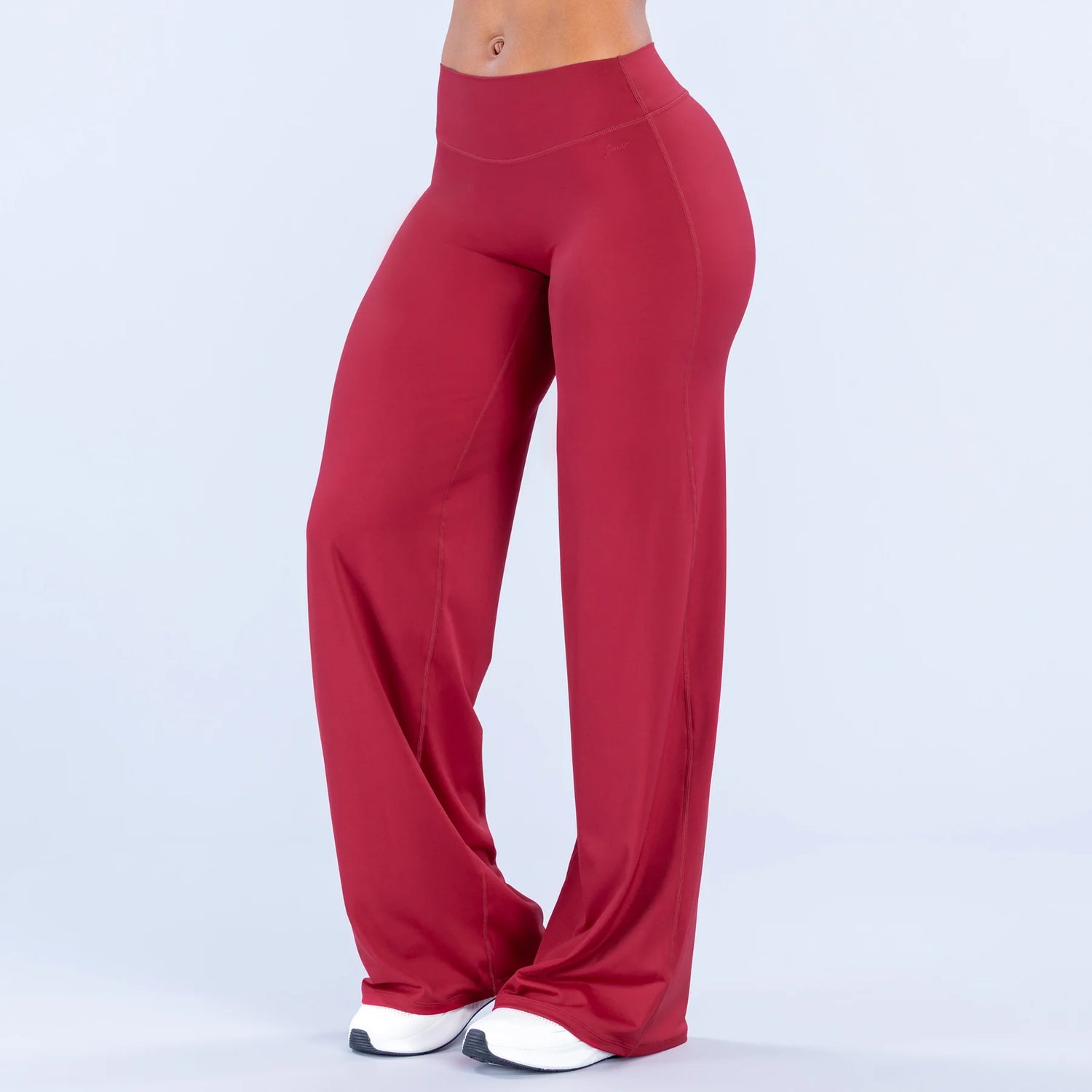 Sav Wide Leg Pants - Cherry