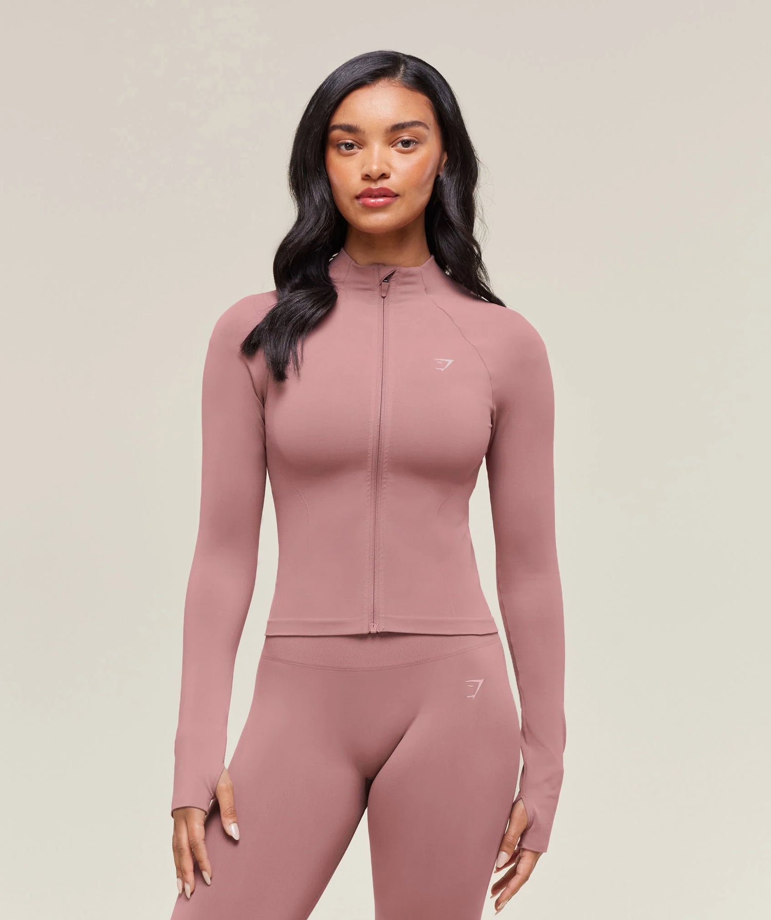 Soft Sculpt Zip Up Jacket - Calm Pink
