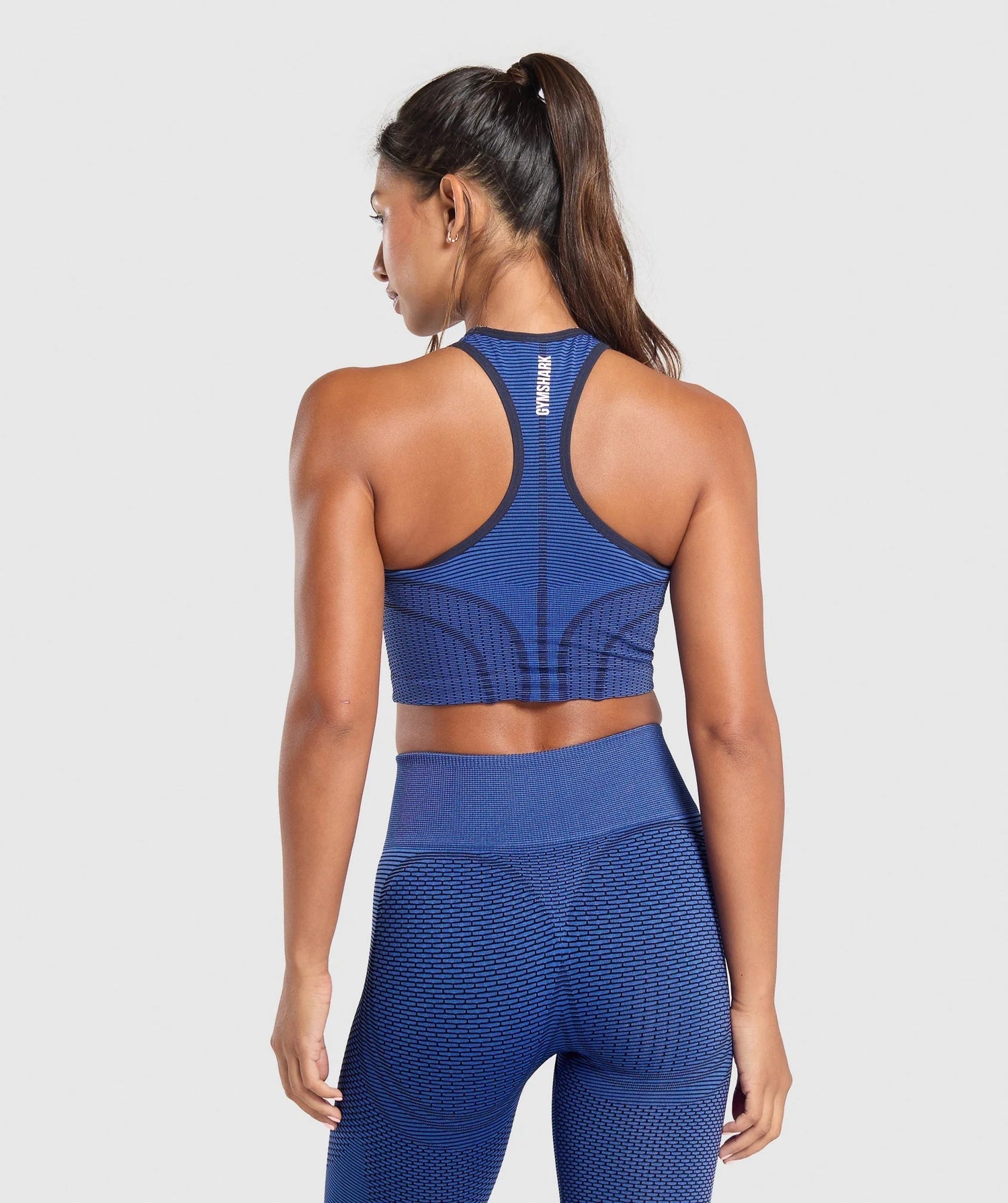 Sport Seamless Cropped Tank - Blue