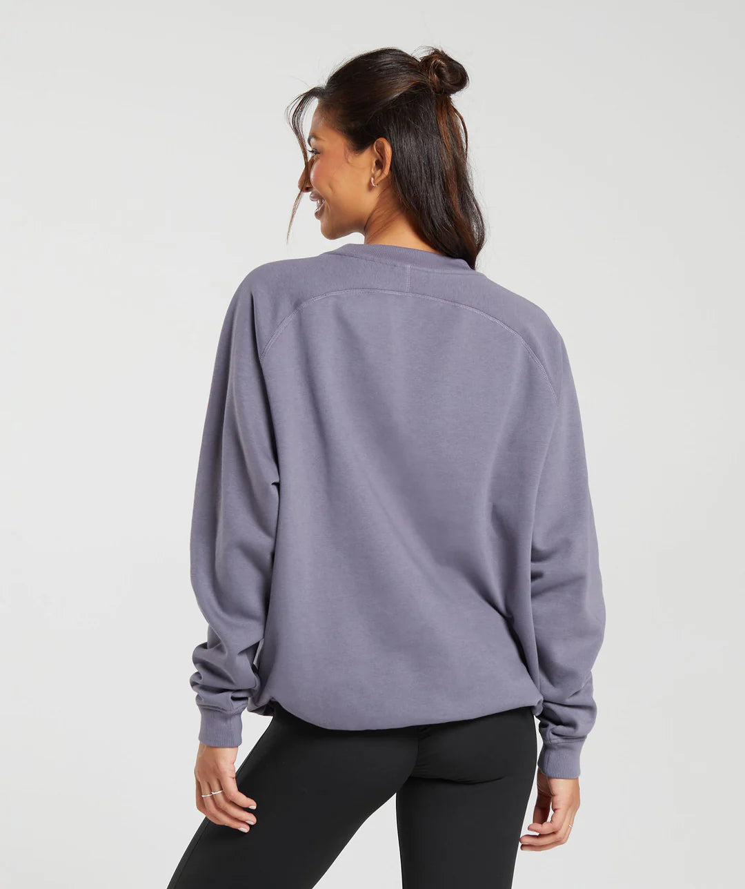 Training Oversized Fleece Sweatshirt - Dewberry Purple