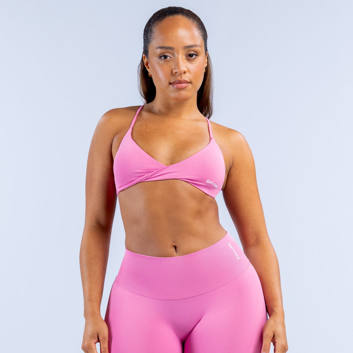 Vision Twist Front Sports Bra - Lotus