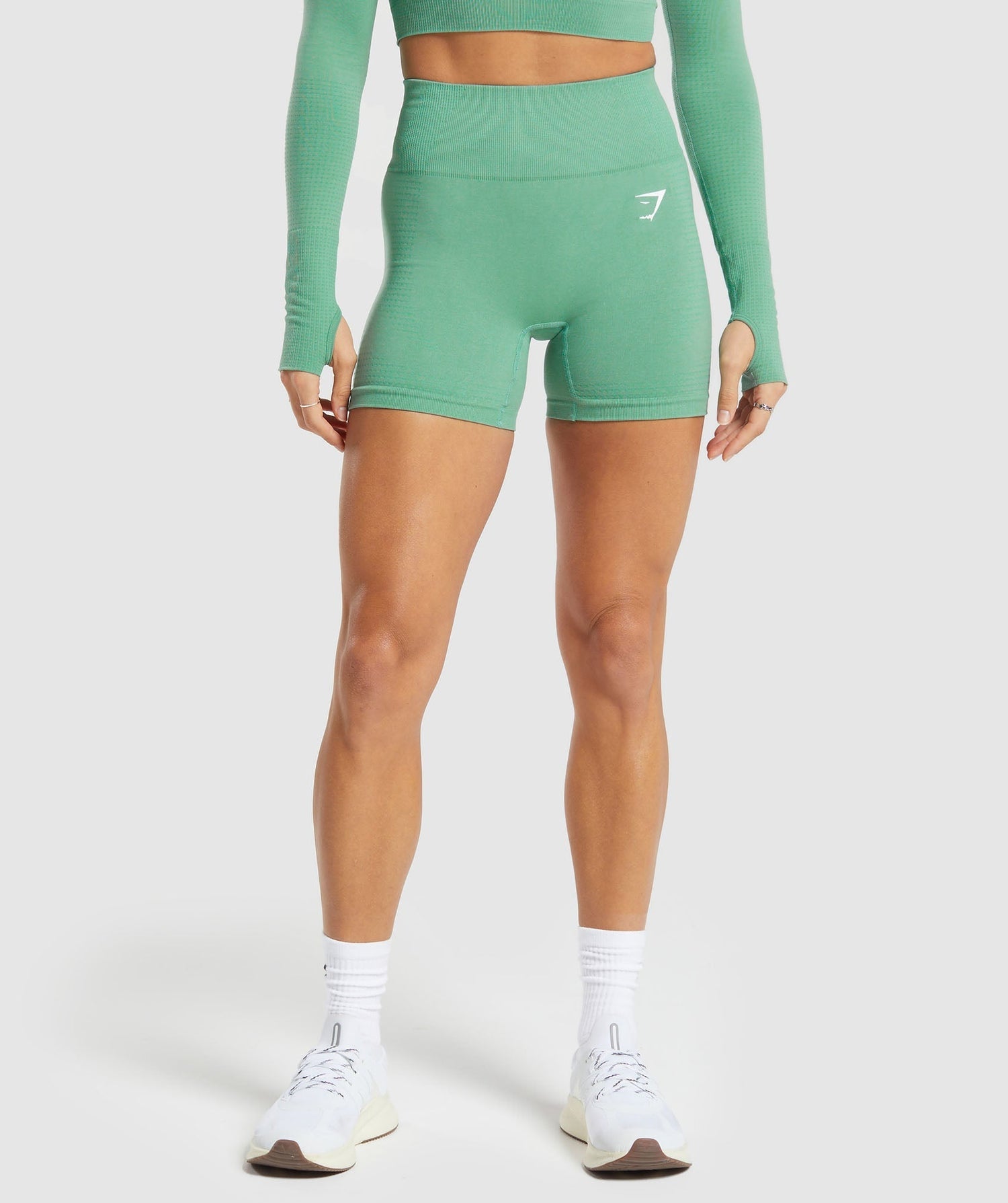 Vital Seamless 2.0 Shorts - Lagoon Green Marl