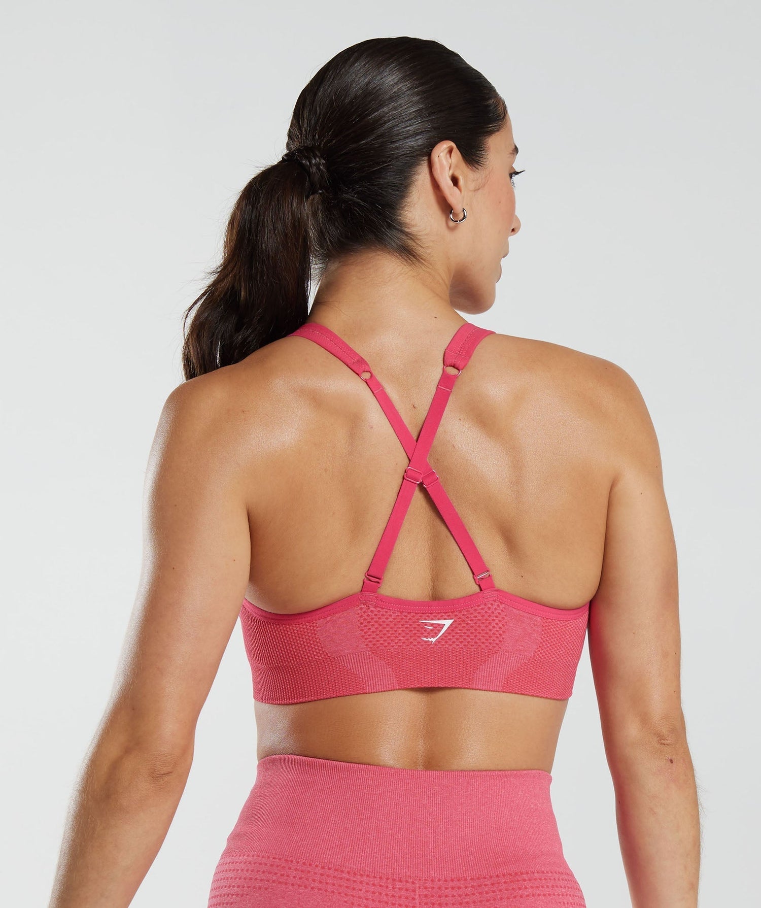 Vital Seamless 2.0 V Neck - Bright Fuschia Marl
