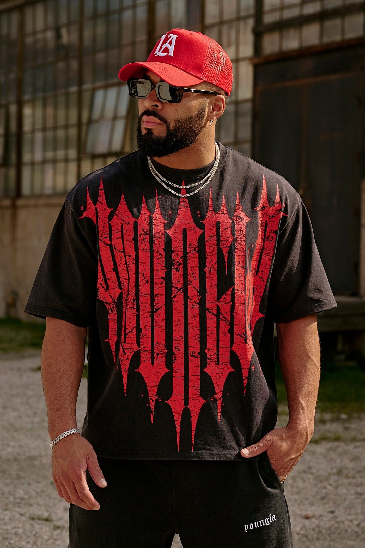 4156 - Revenge Tees Spring '25 - Black Red Wash