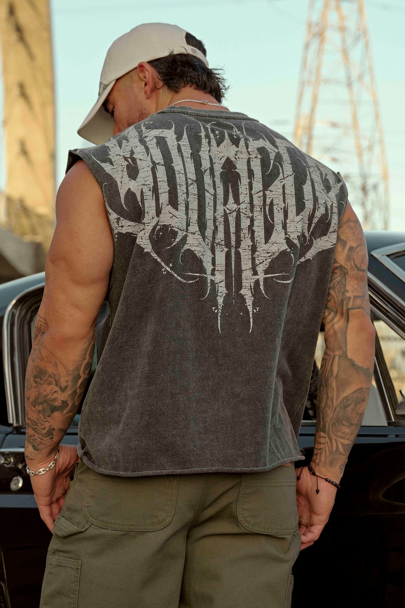 3022 - Anarchy Cropped Tanks - Black Wash
