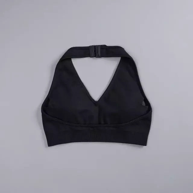 Hardcore "Everson Seamless" Halter Bra - Black